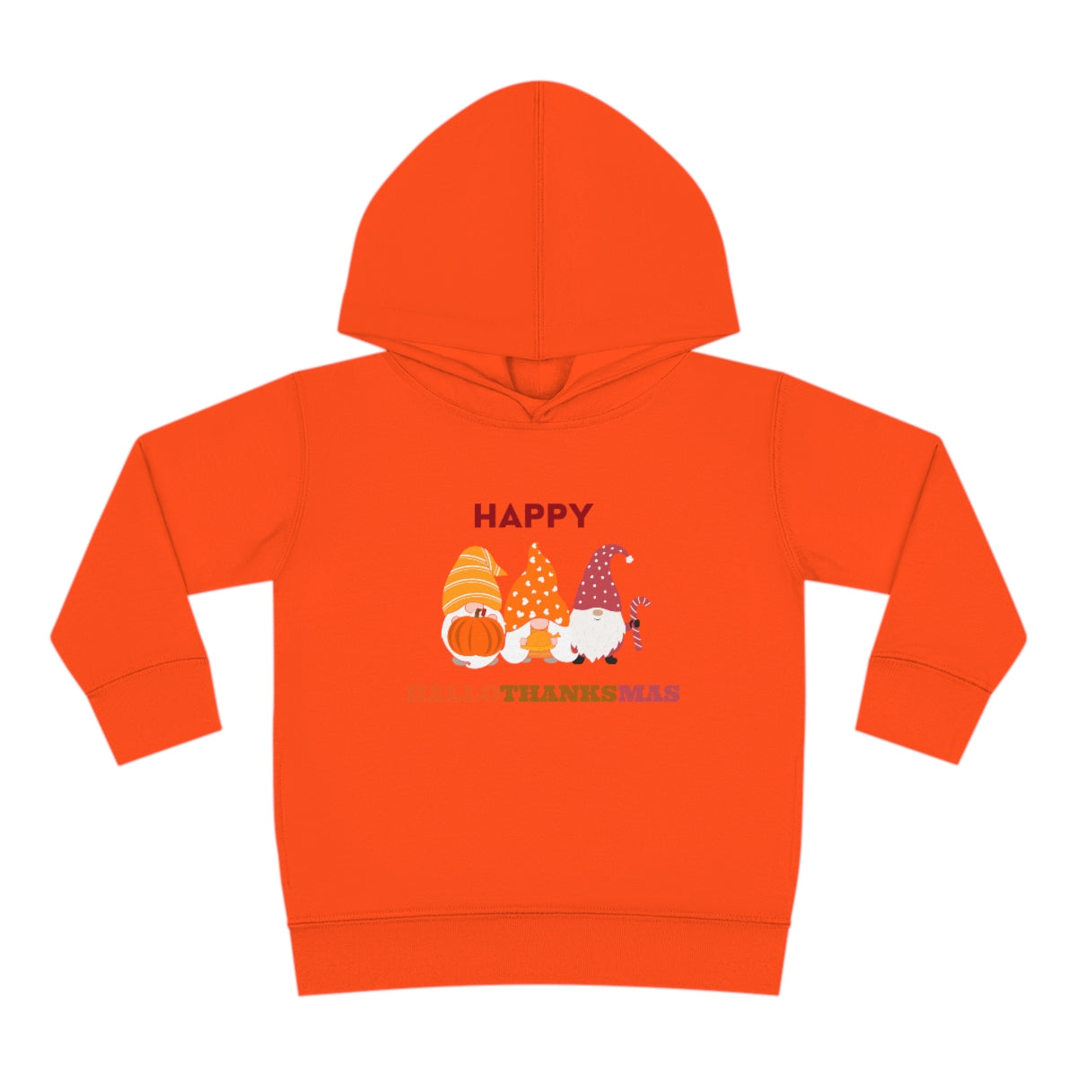 Happy Hallothanksmas Toddler Pullover Fleece Hoodie