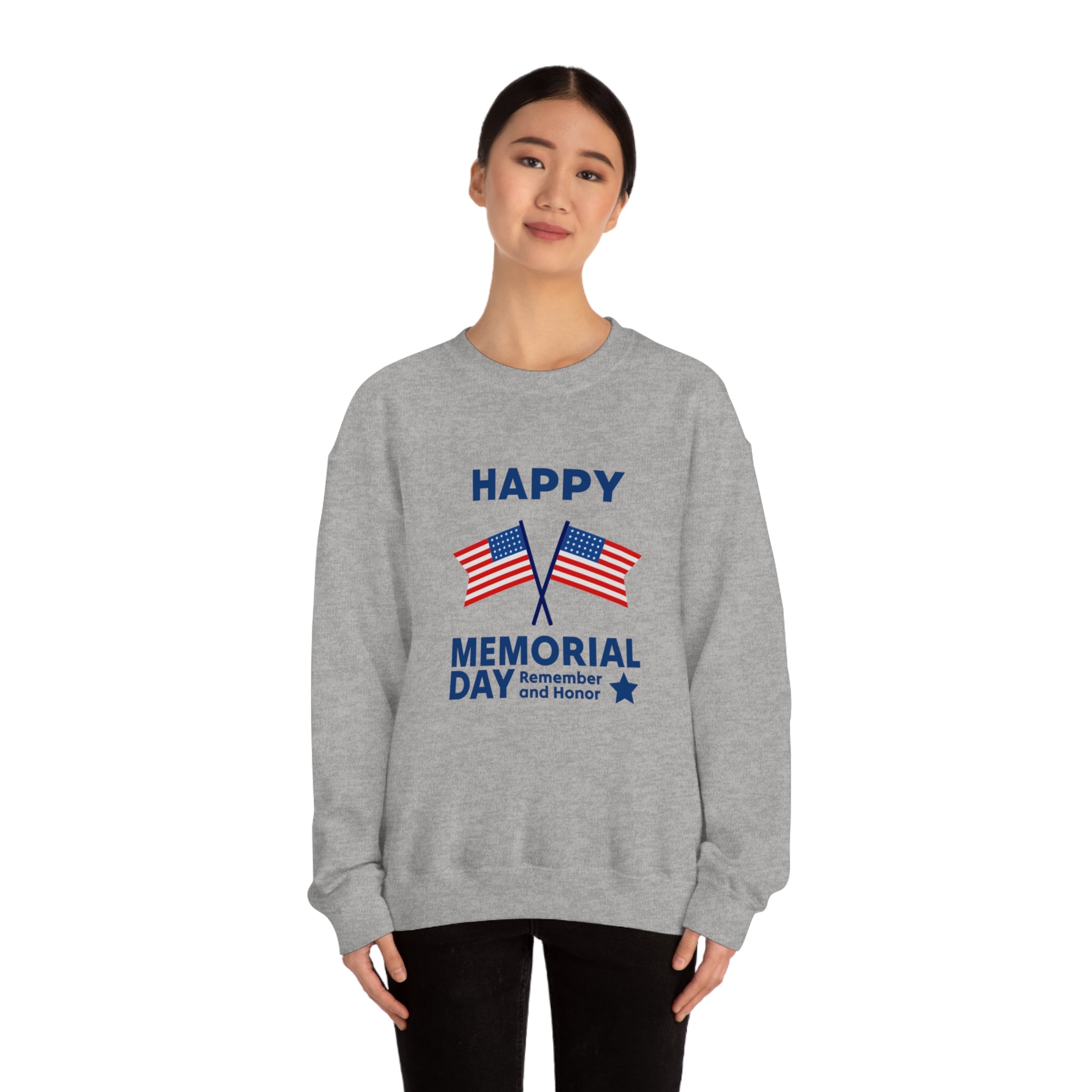 Happy Memorial Day Unisex Heavy Blend™ Crewneck Sweatshirt