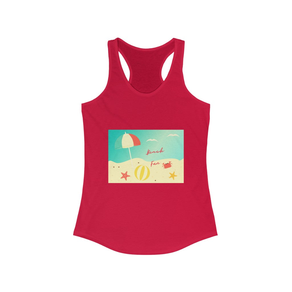 Beach Fun Women's Ideal Racerback Tank