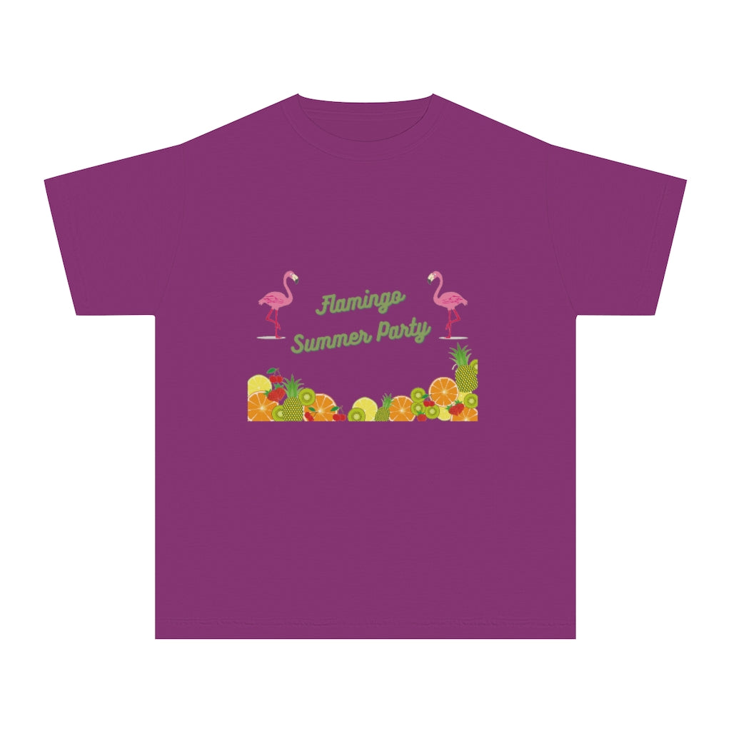 Flamingo Summer Party Youth Midweight Tee