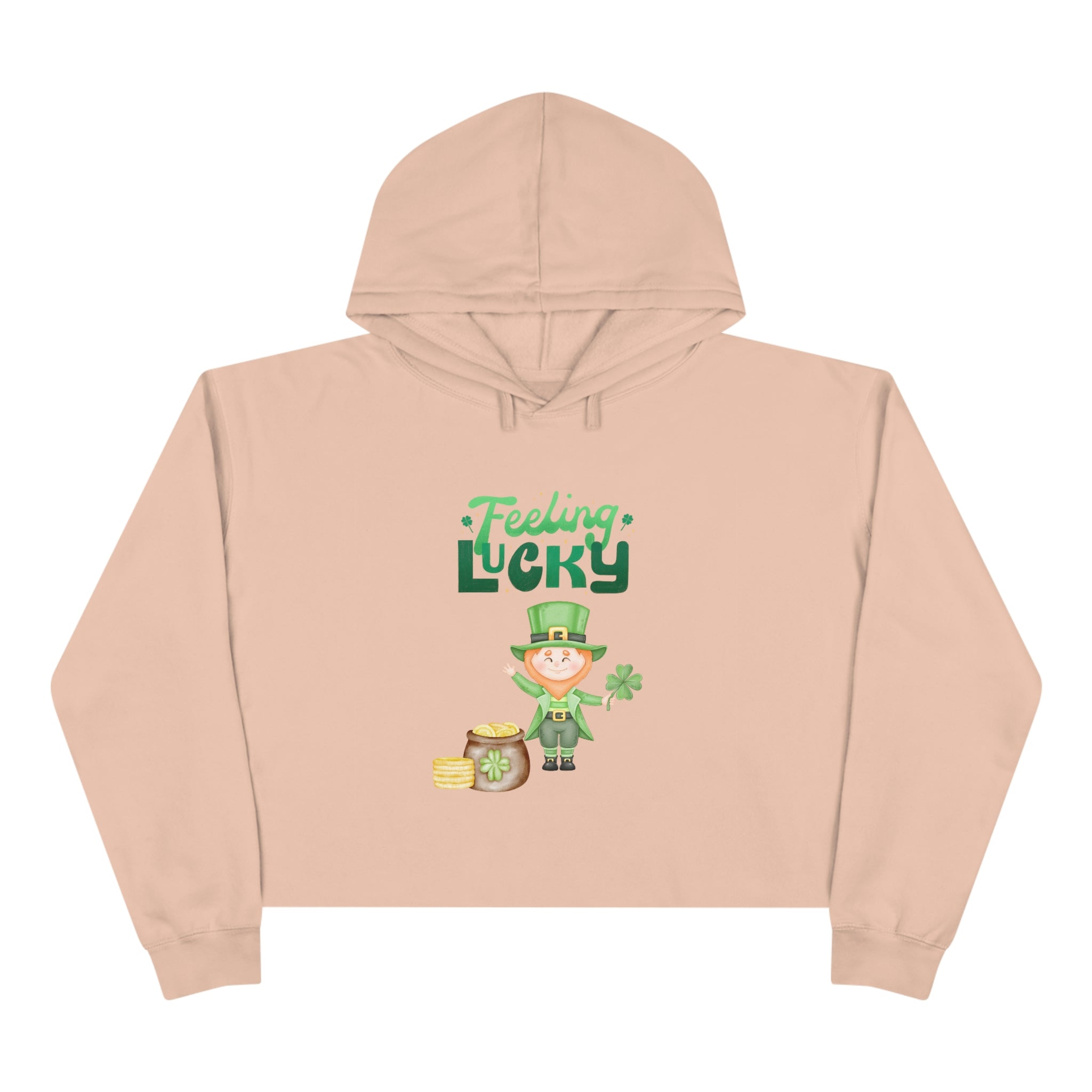 Feeling Lucky Crop Hoodie