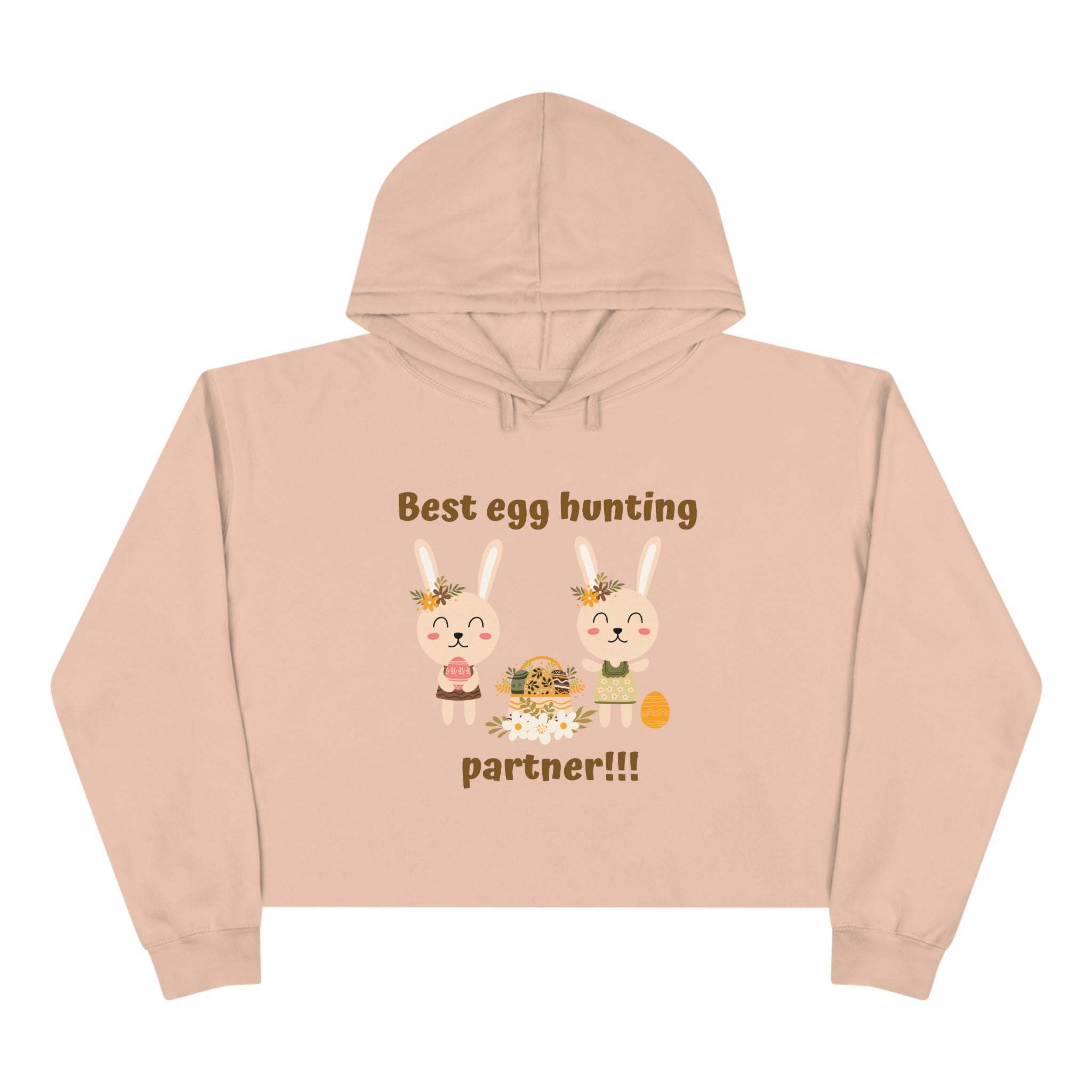Egg Easter Partner Crop Hoodie
