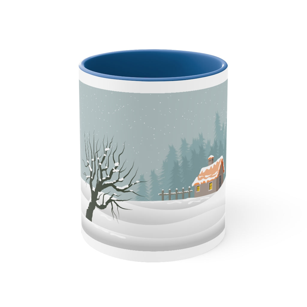 Merry Christmas Accent Coffee Mug, 11oz