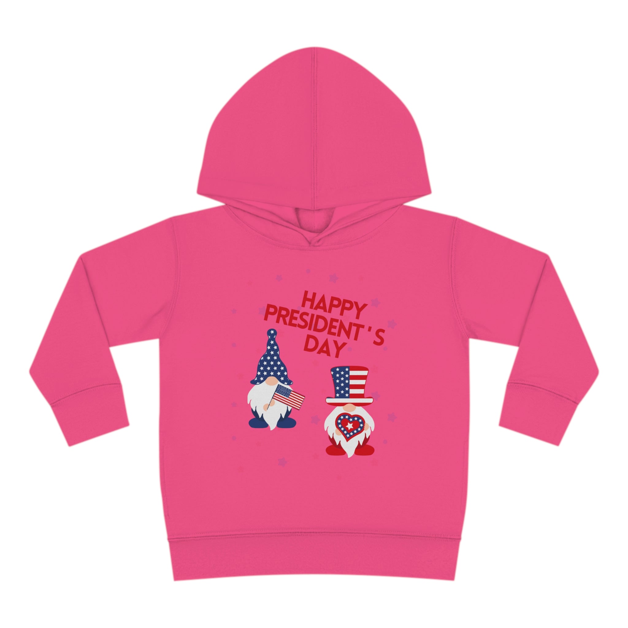 Happy President's Day Gnome Toddler Pullover Fleece Hoodie