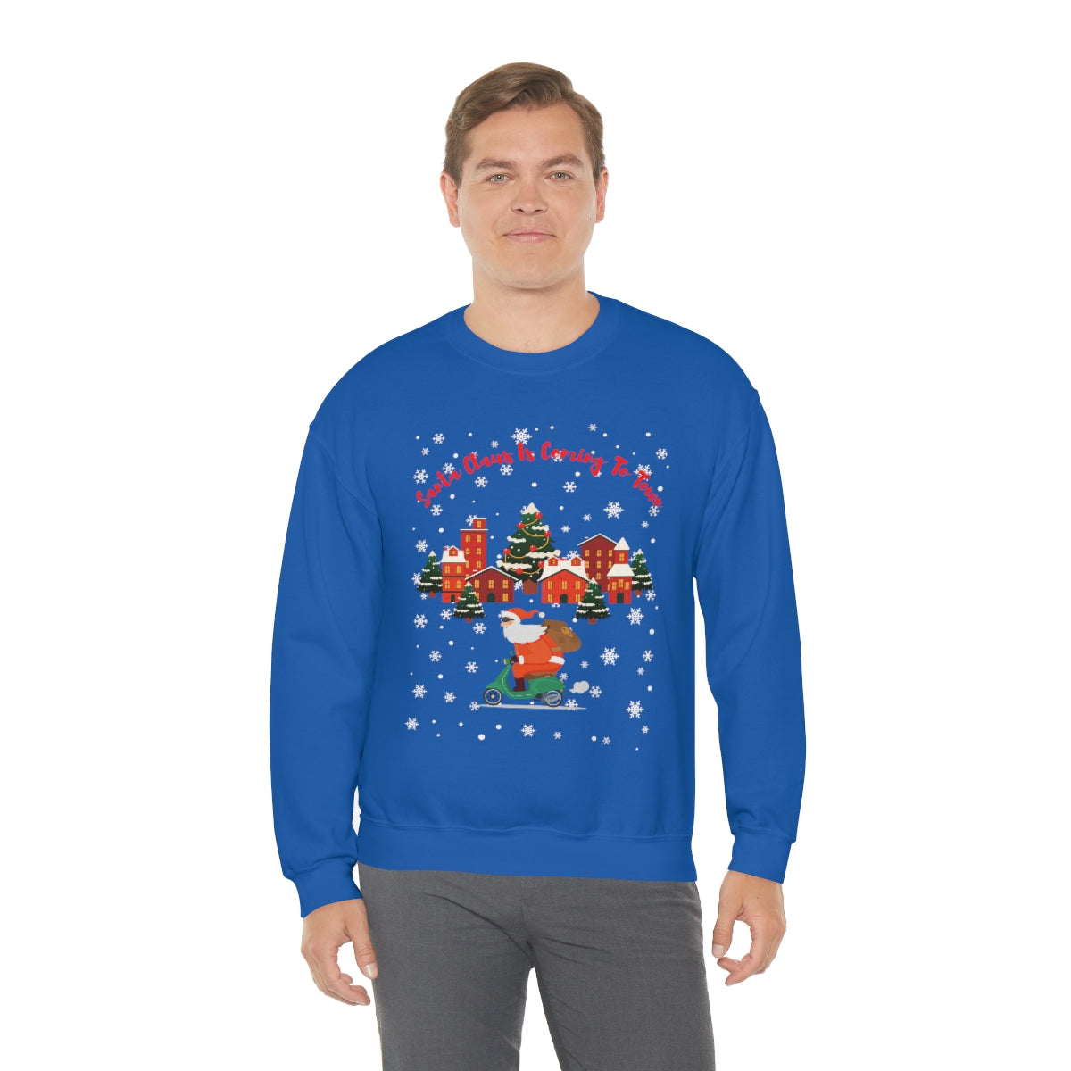 Santa Claus Is Coming To Town Unisex Heavy Blend™ Crewneck Sweatshirt