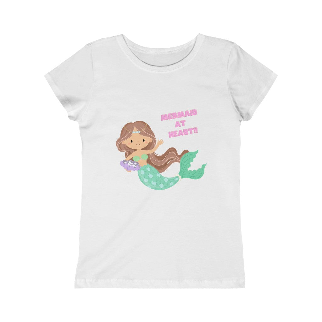 Mermaid At Heart Girls Princess Tee