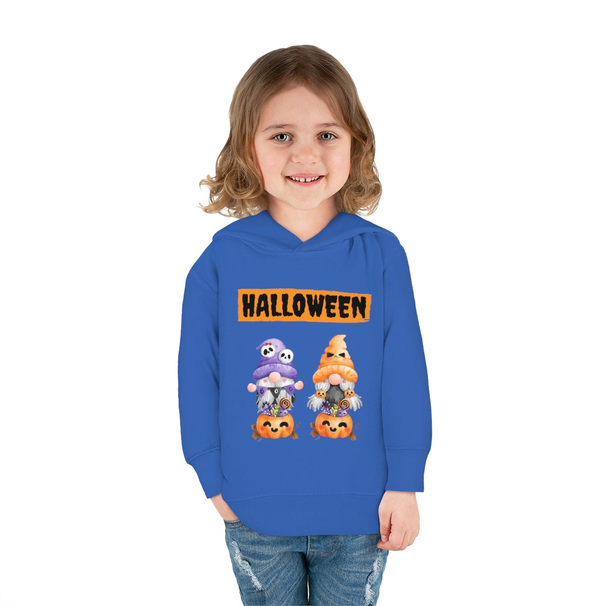 Happy Halloween Pumpkin Candies Toddler Pullover Fleece Hoodie