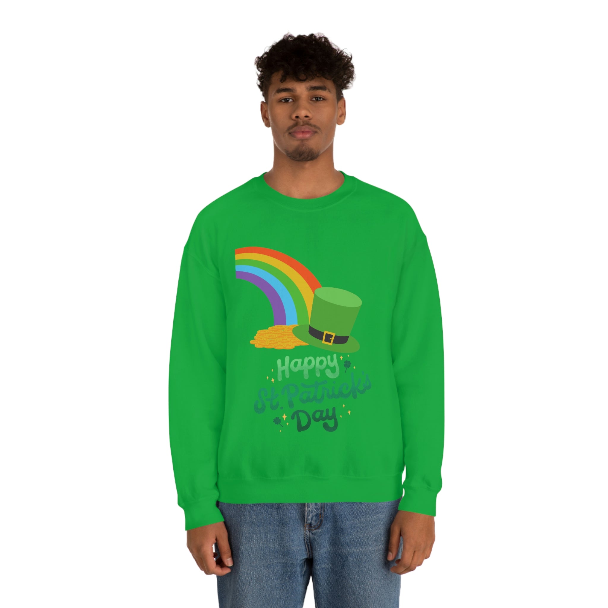 Happy Saint Patrick Day Unisex Heavy Blend™ Crewneck Sweatshirt