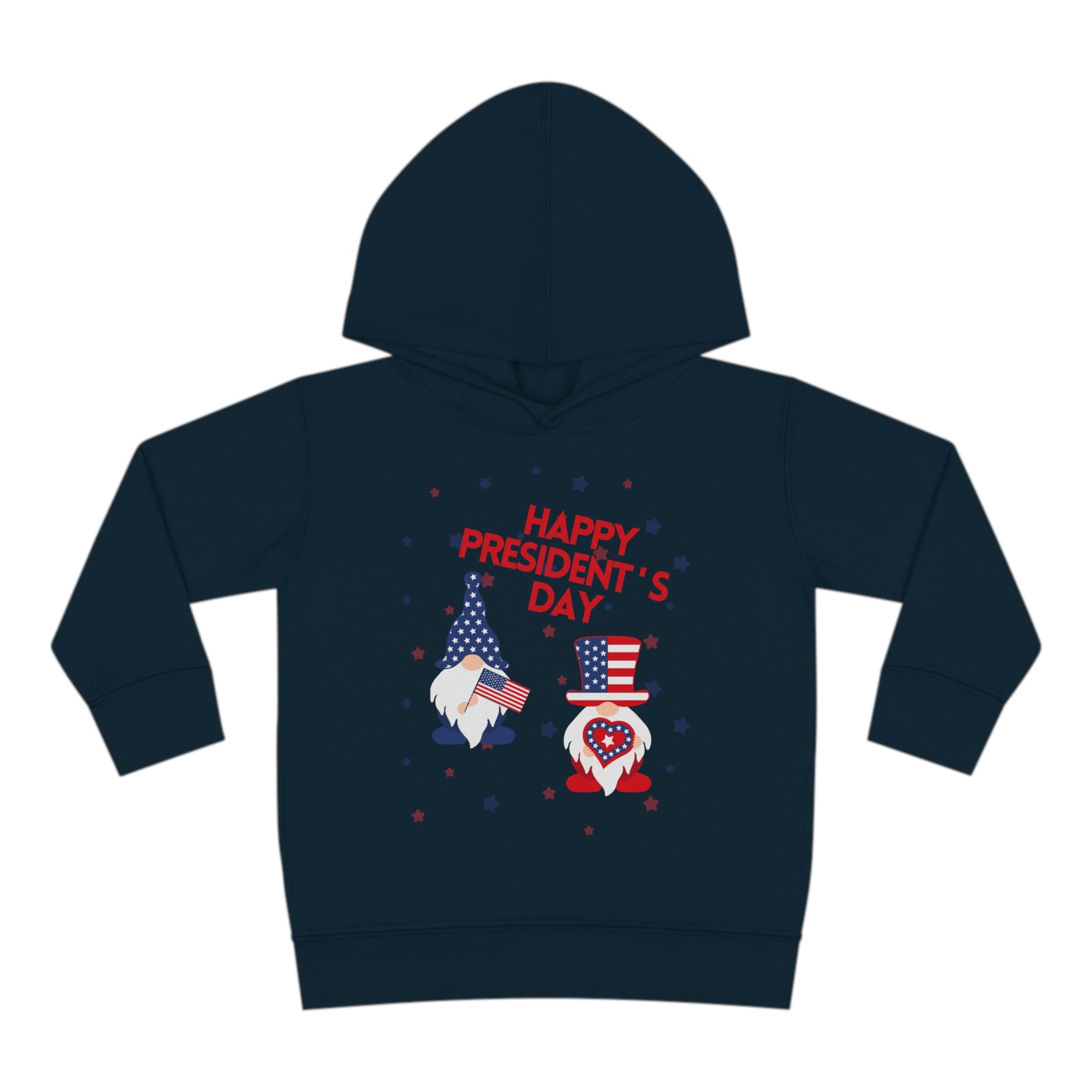 Happy President's Day Gnome Toddler Pullover Fleece Hoodie