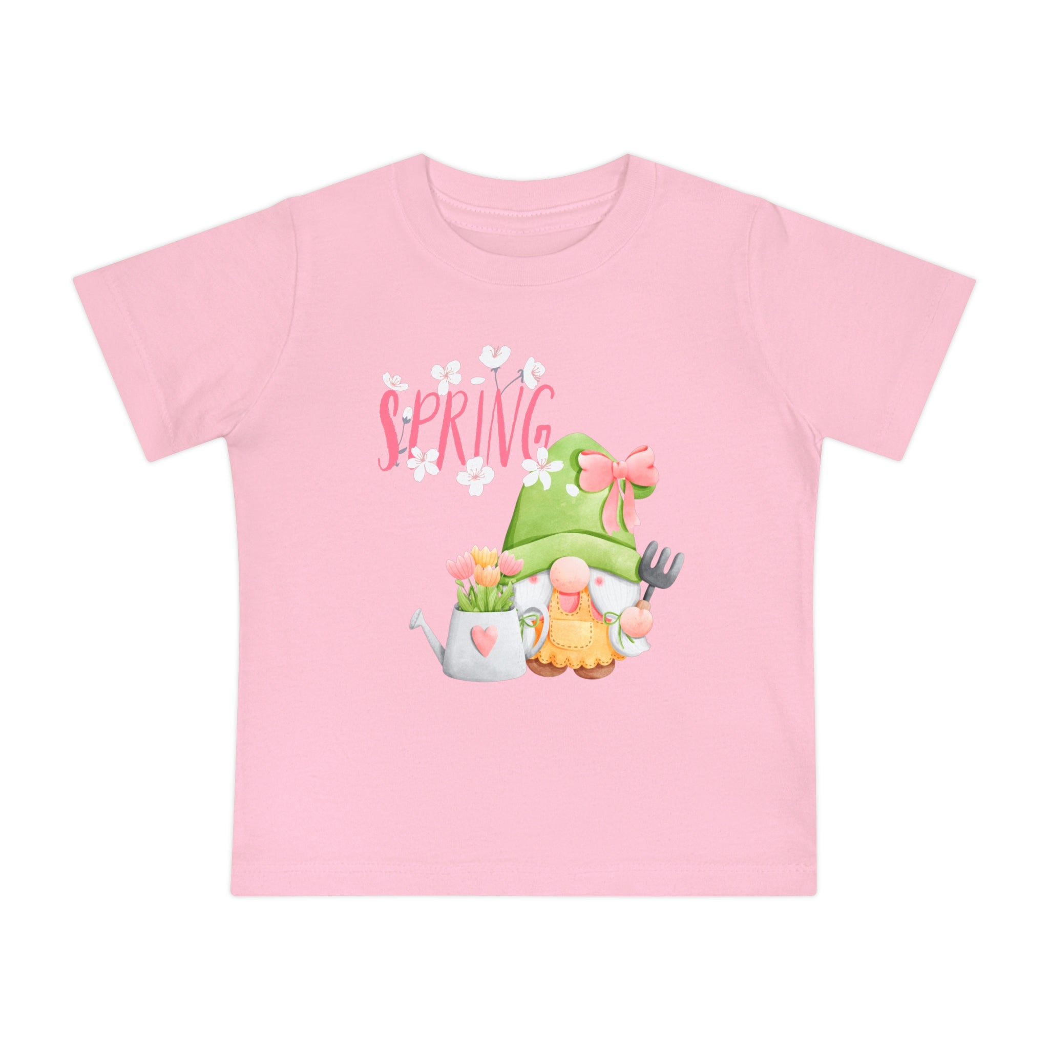 Gnome Happy Spring Baby Short Sleeve T-Shirt