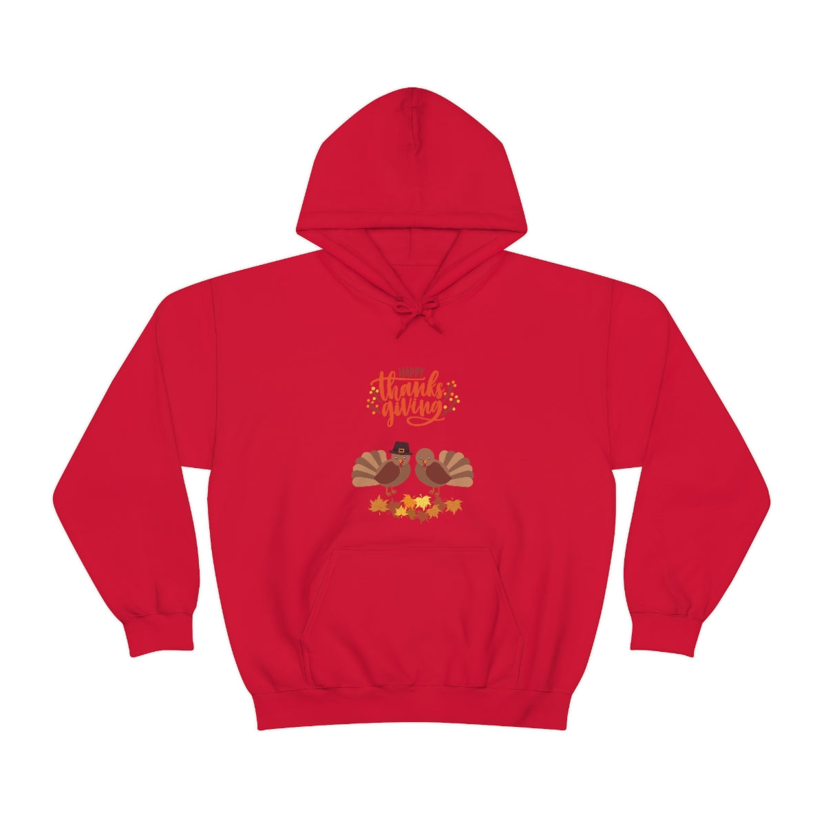 Cute Thanksgiving Turkey Pilgrims Unisex Heavy Blend™ Hooded Sweatshirt