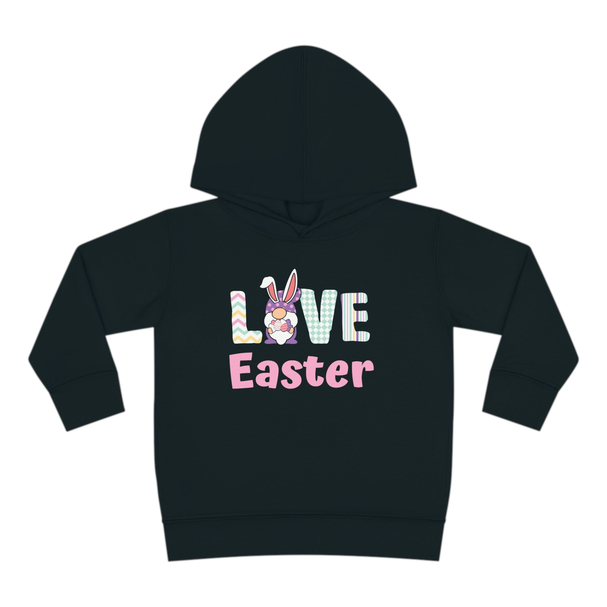 Gnome Love Easter Toddler Pullover Fleece Hoodie