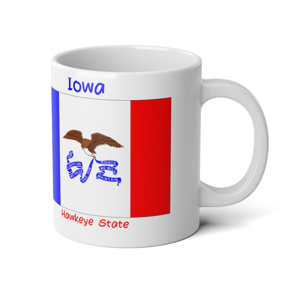 Iowa State Flag Jumbo Mug, 20oz