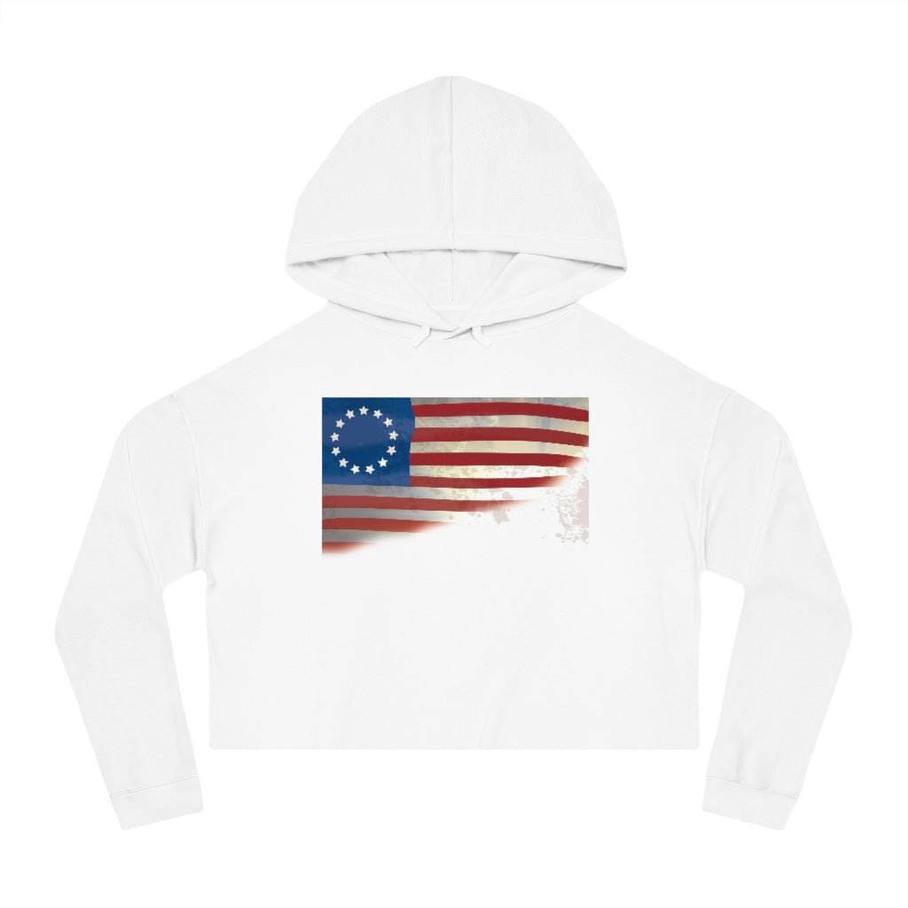 Old Glory Women’s Cropped Hooded Sweatshirt