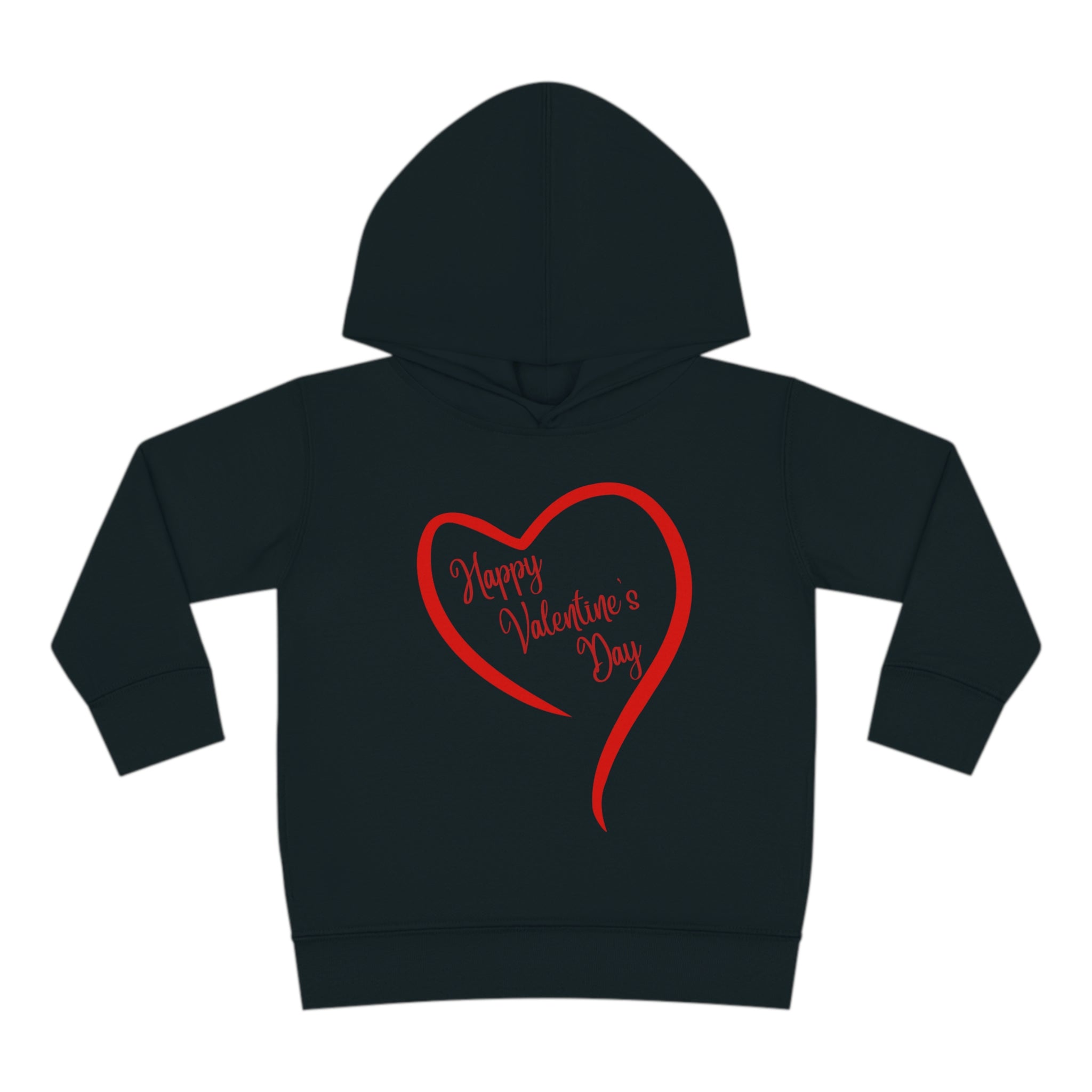 Happy Valentine's Day Toddler Pullover Fleece Hoodie