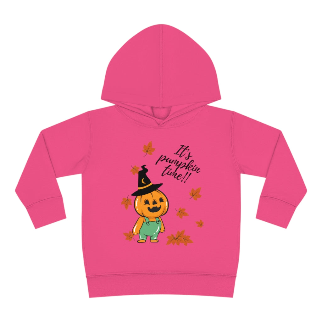 It's Pumpkin Time Toddler Pullover Fleece Hoodie