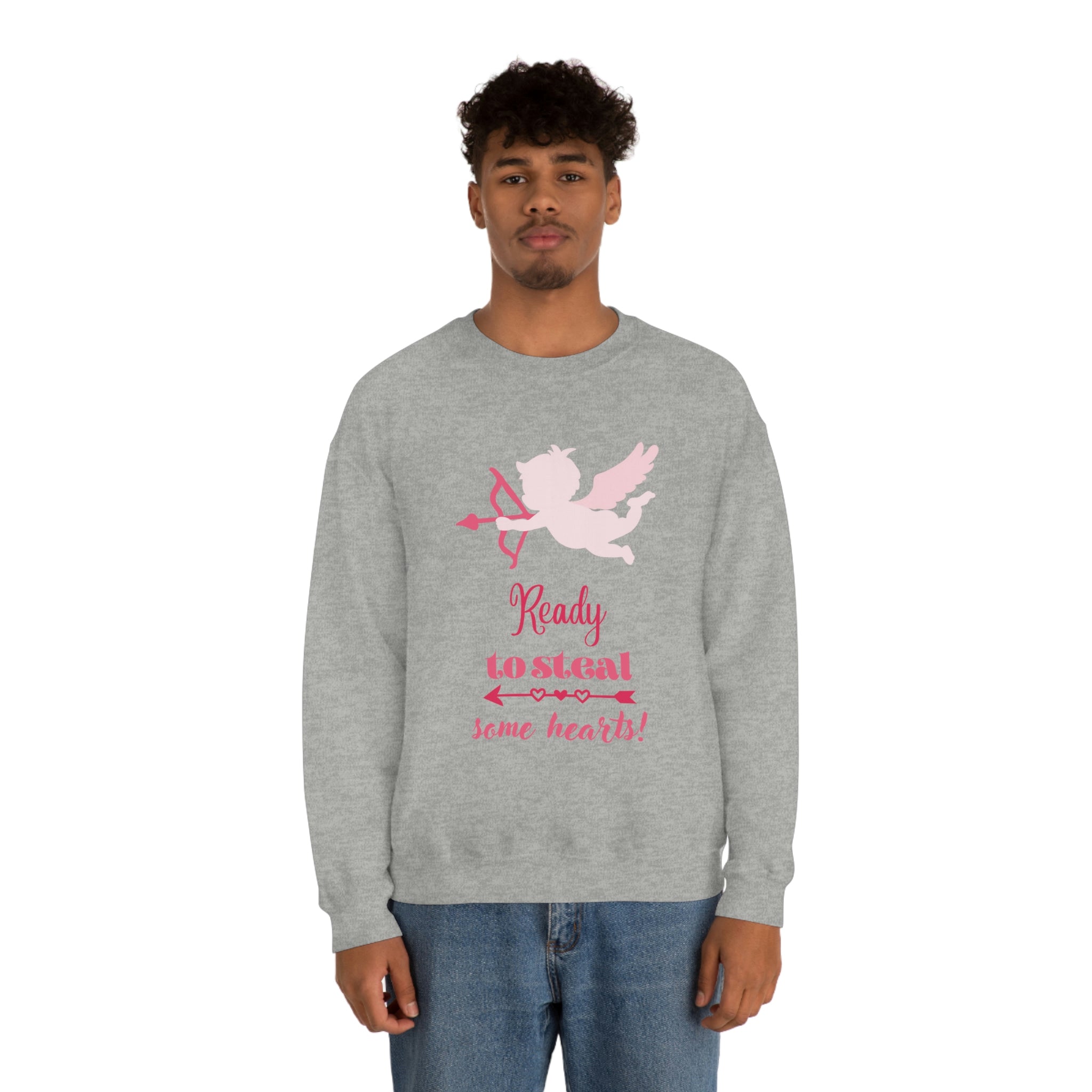 Ready To Steal Some Hearts!! Unisex Heavy Blend™ Crewneck Sweatshirt