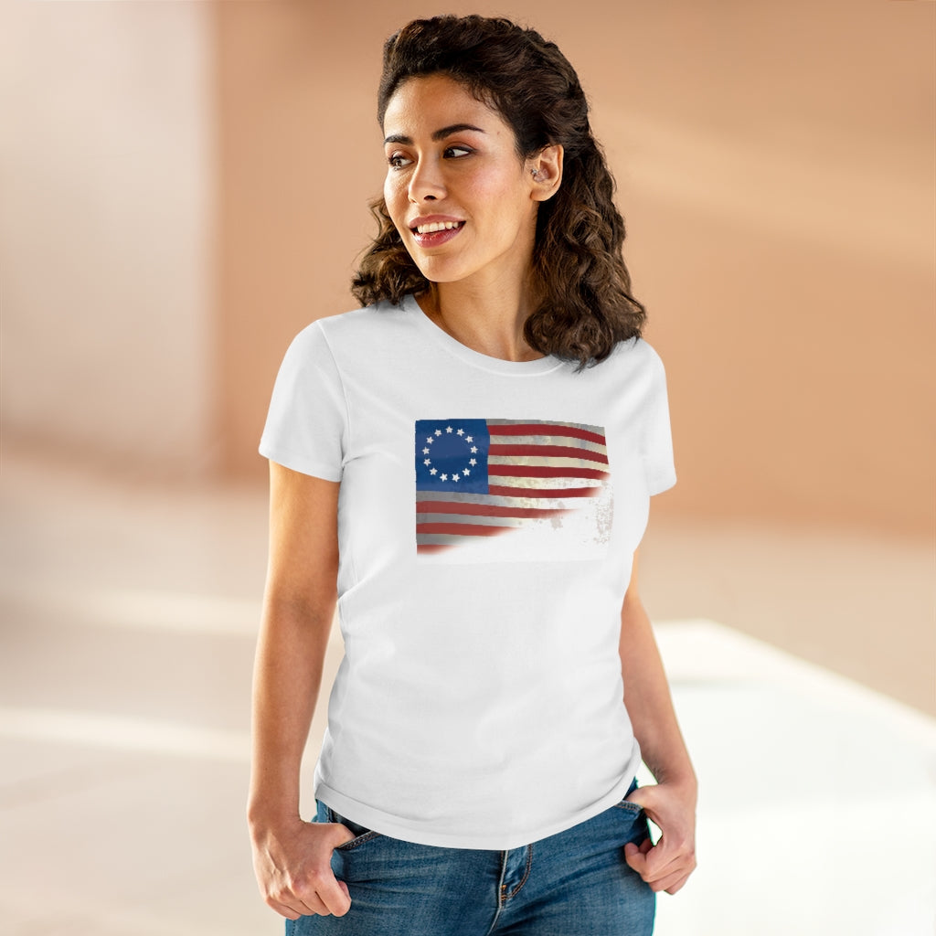 Old Glory Women's Heavy Cotton Tee