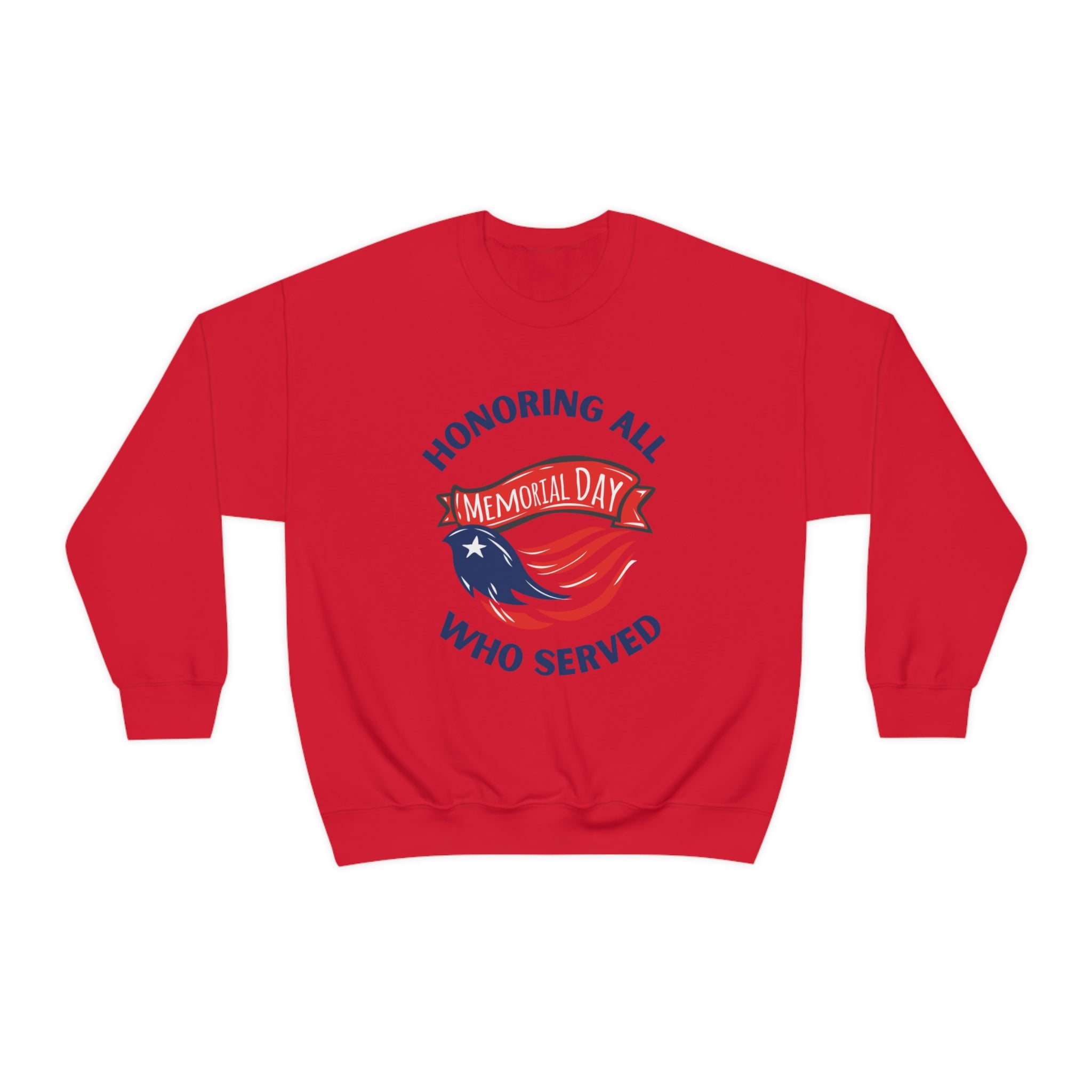 Memorial Day Honoring All Who Served Unisex Heavy Blend™ Crewneck Sweatshirt