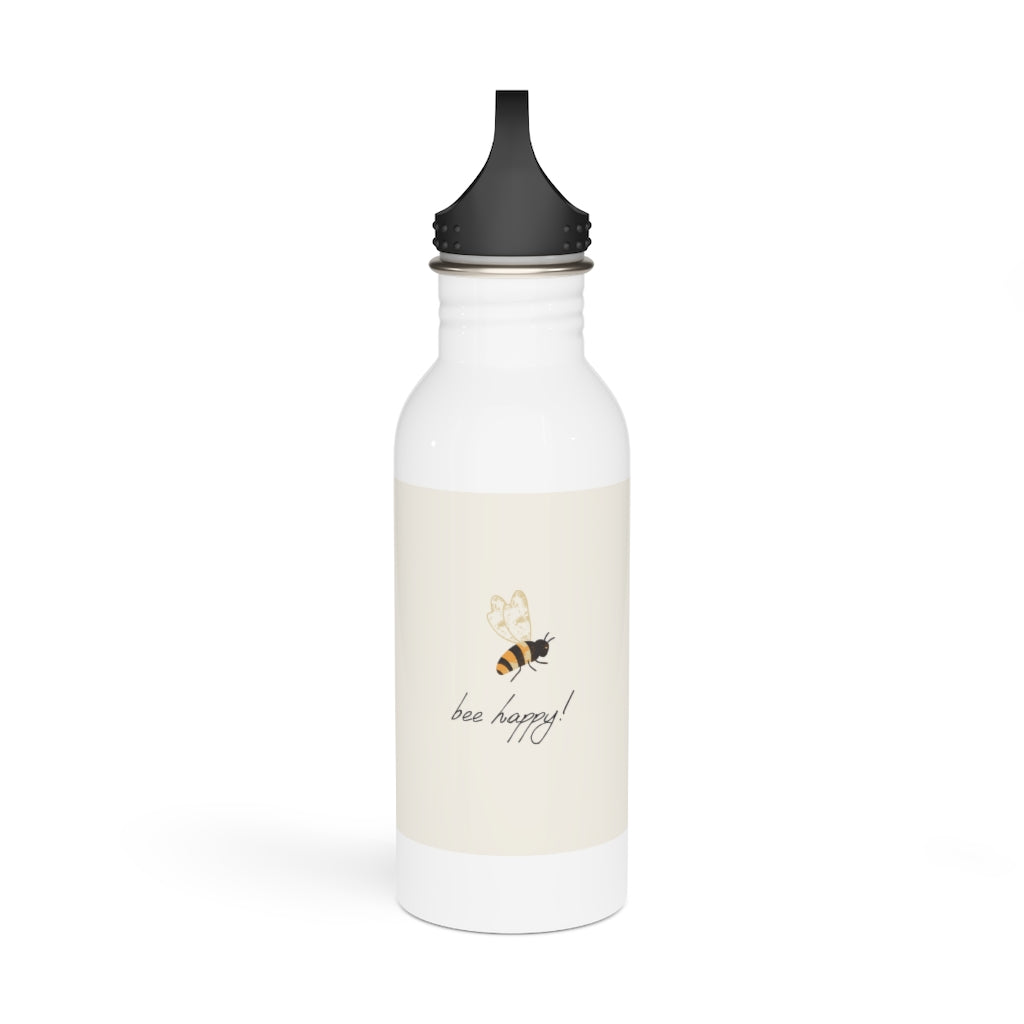 Bee Happy Stainless Steel Water Bottle