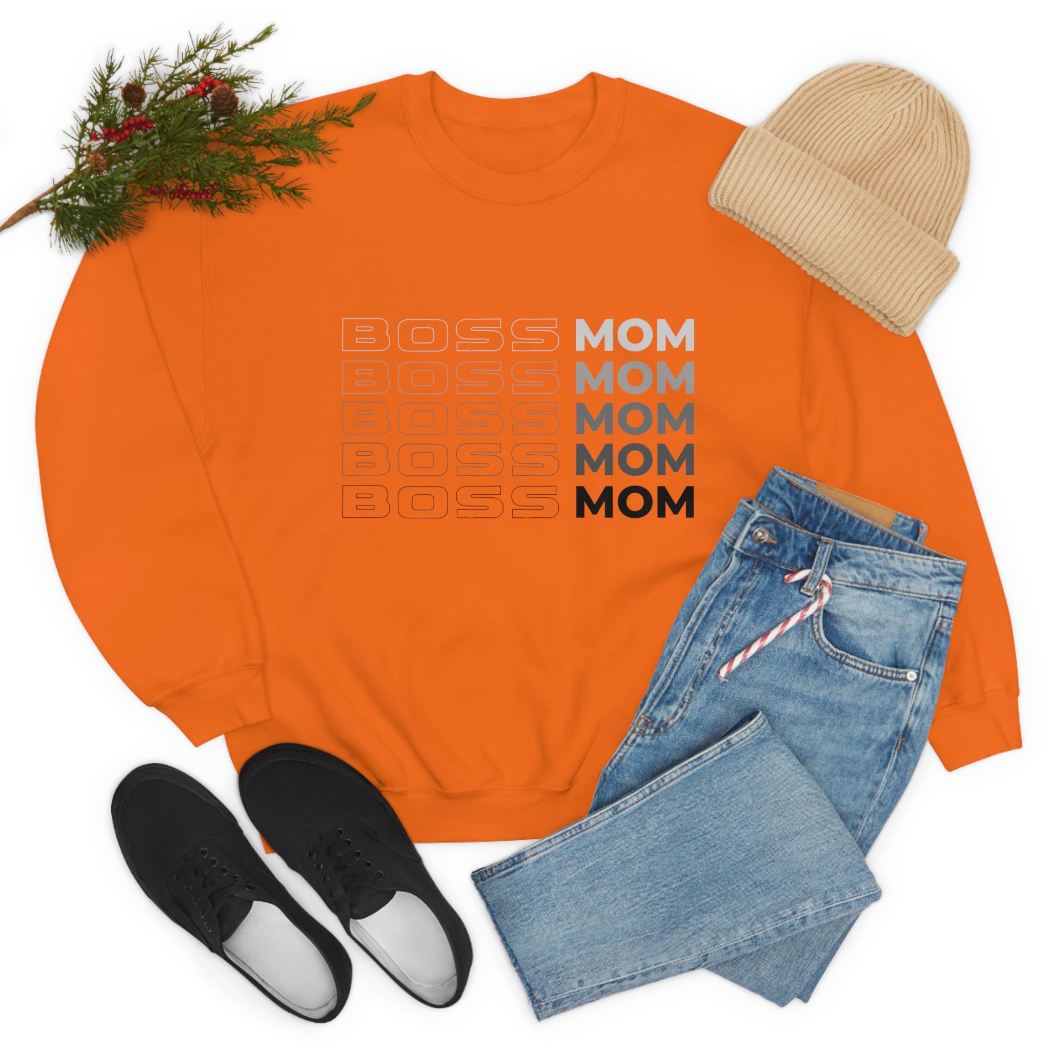 Boss Mom Unisex Heavy Blend™ Crewneck Sweatshirt