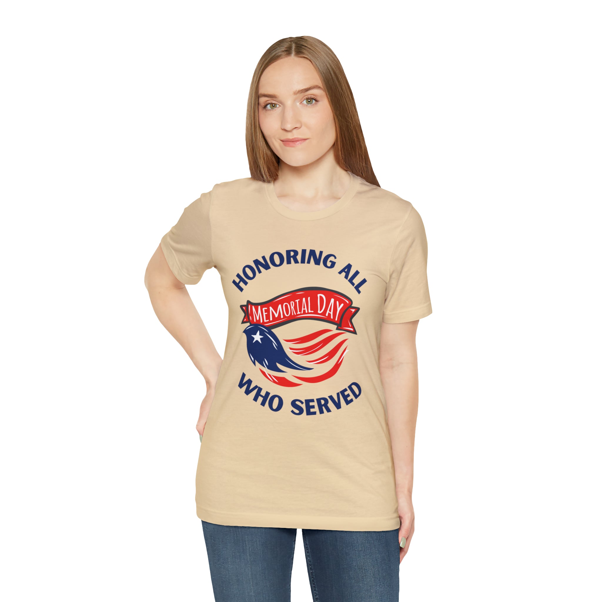 Memorial Day Honoring All Who Served Unisex Jersey Short Sleeve Tee