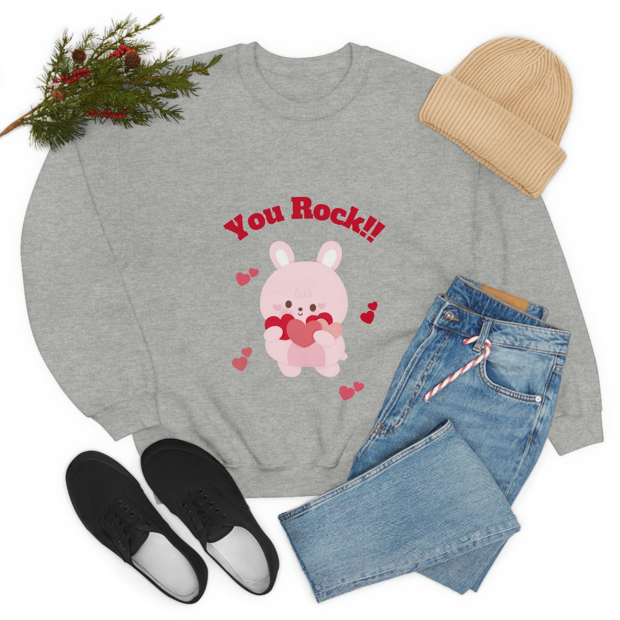 You Rock Unisex Heavy Blend™ Crewneck Sweatshirt