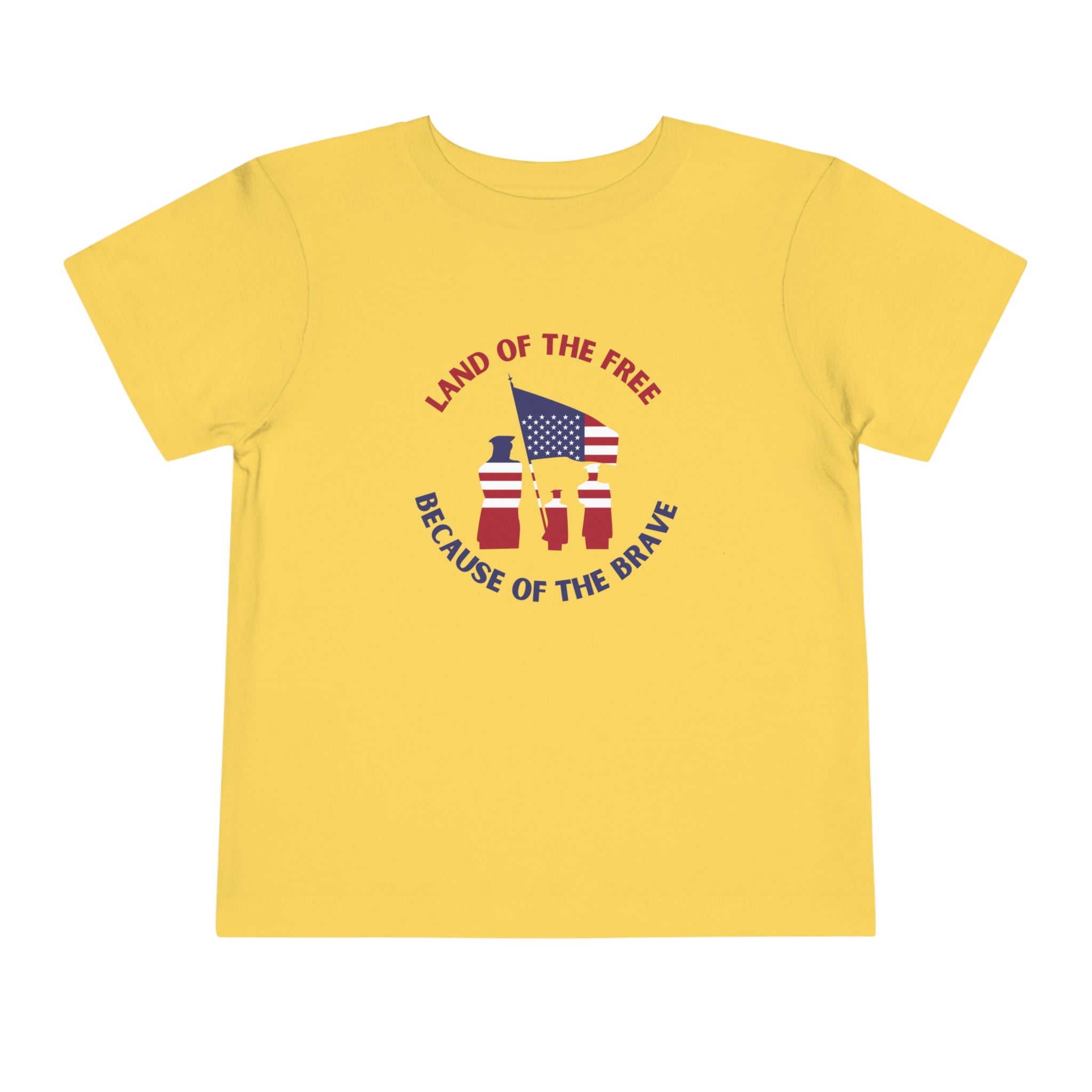 Memorial Day Land Of The Free Toddler Short Sleeve Tee