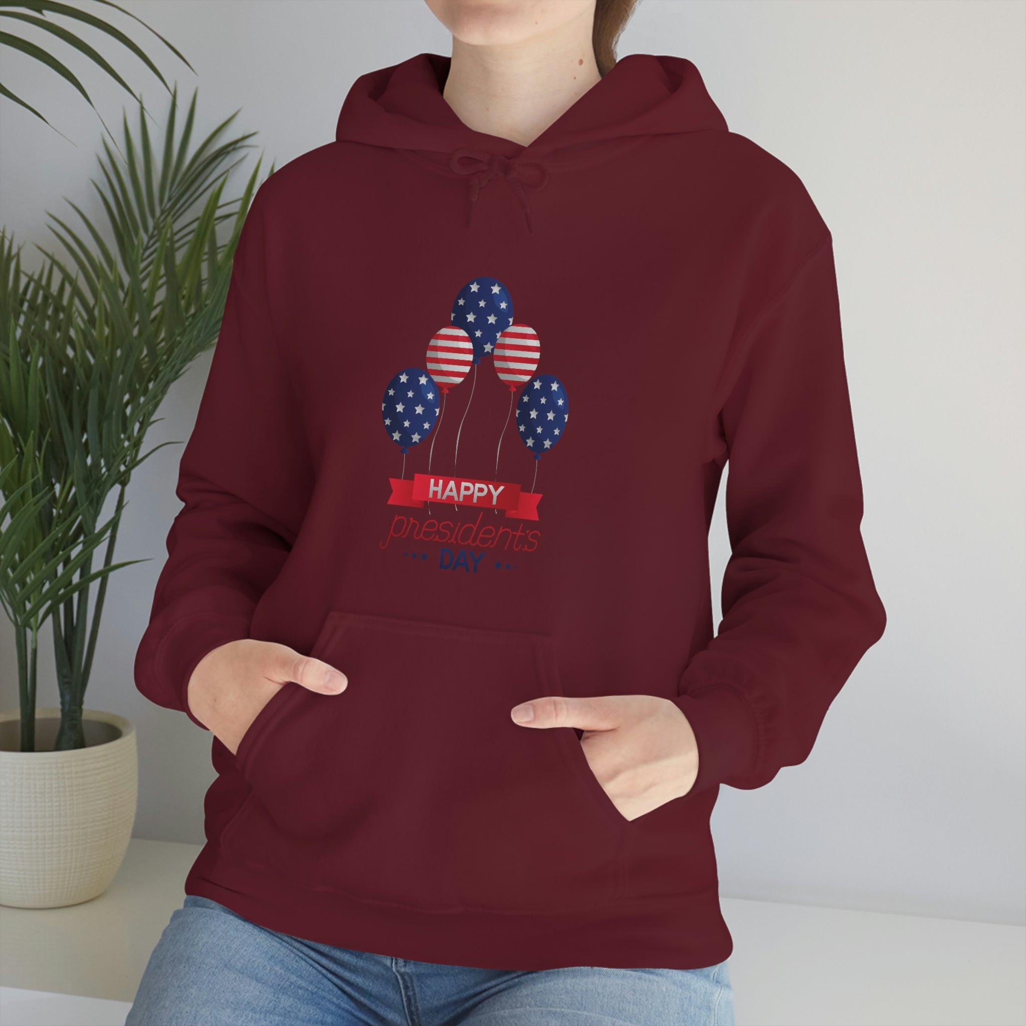 Happy President's Day Stars & Stripe Unisex Heavy Blend™ Hooded Sweatshirt