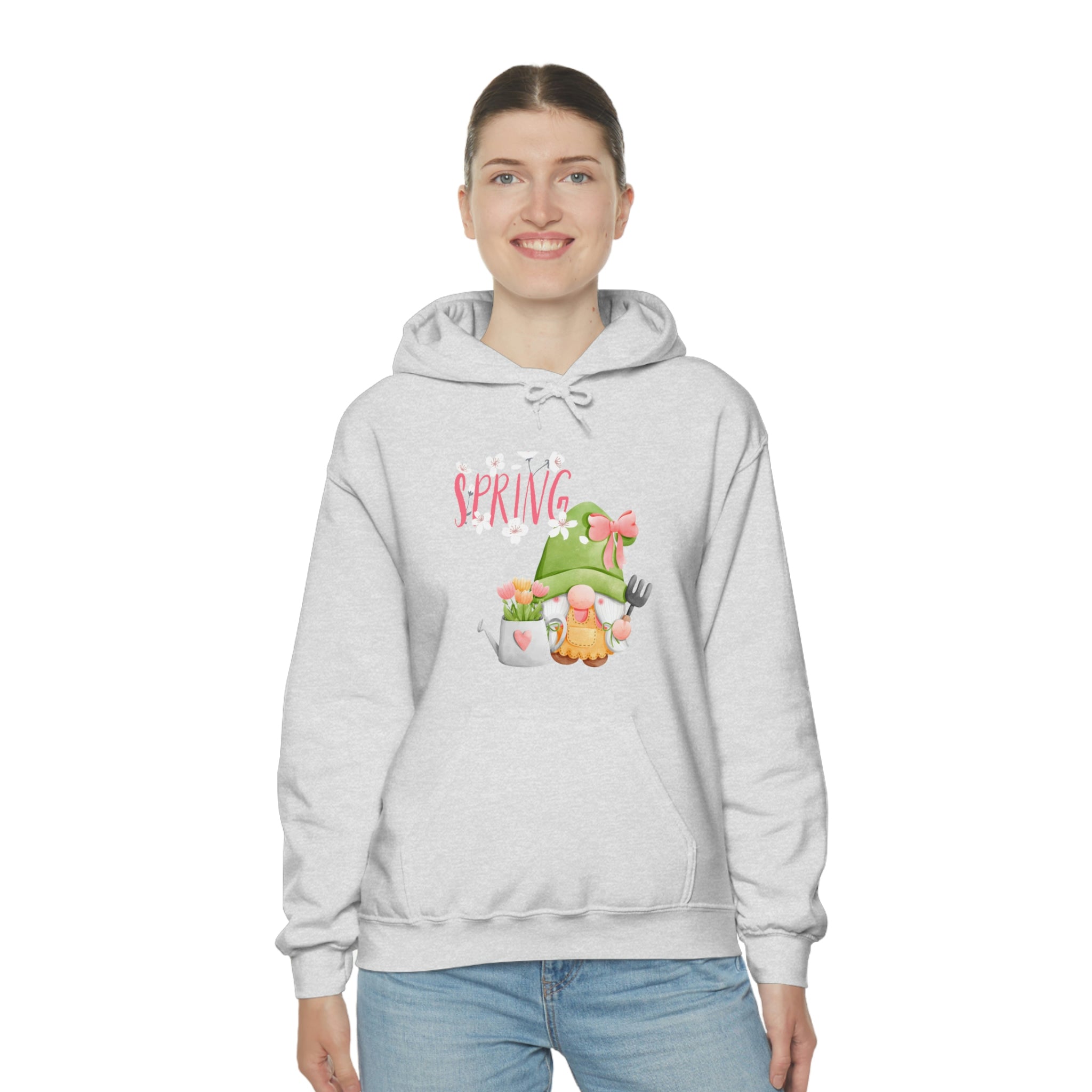 Gnome Happy Spring Unisex Heavy Blend™ Hooded Sweatshirt