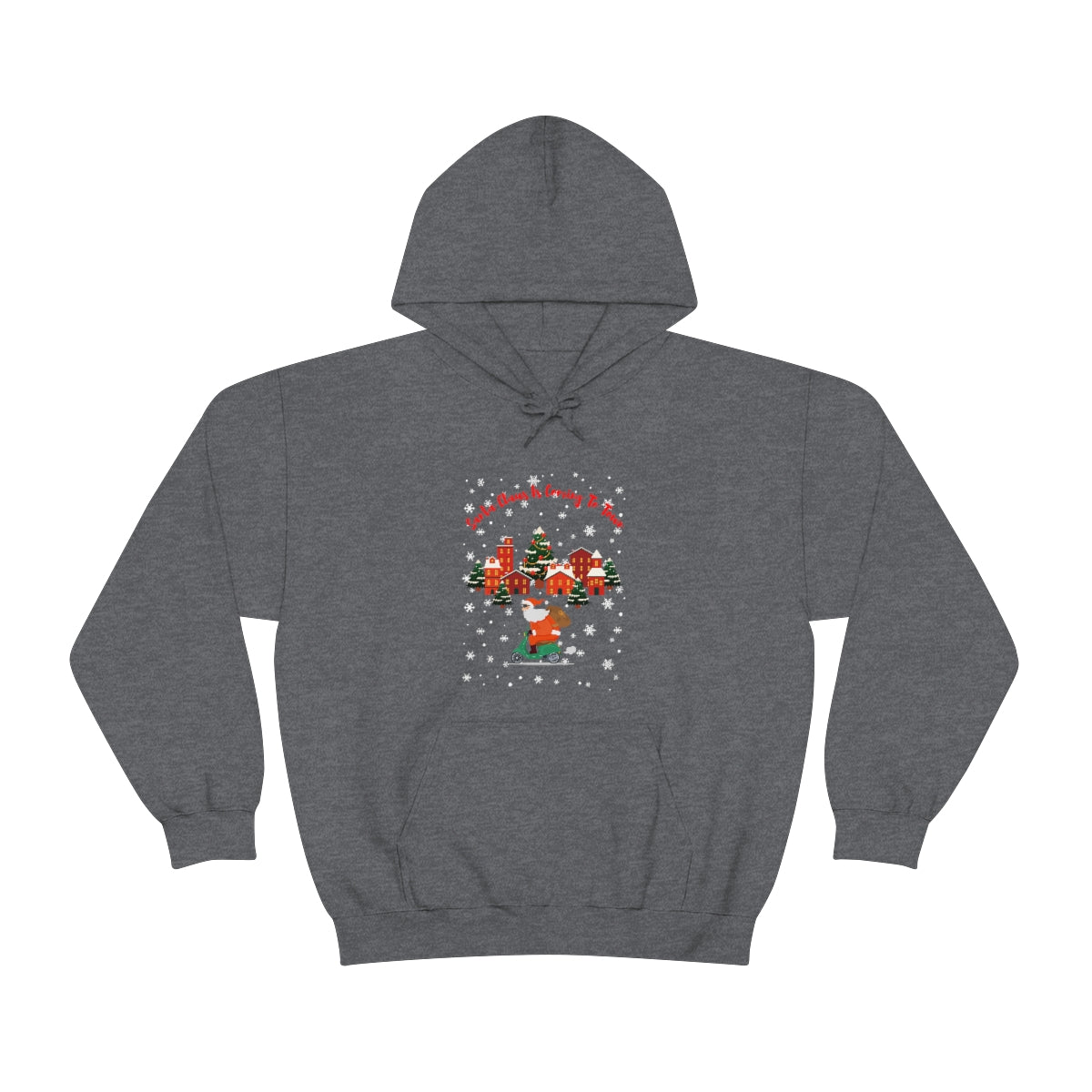 Santa Claus Is Coming To Town Unisex Heavy Blend™ Hooded Sweatshirt