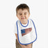 Old Glory Baby Contrast Trim Jersey Bib