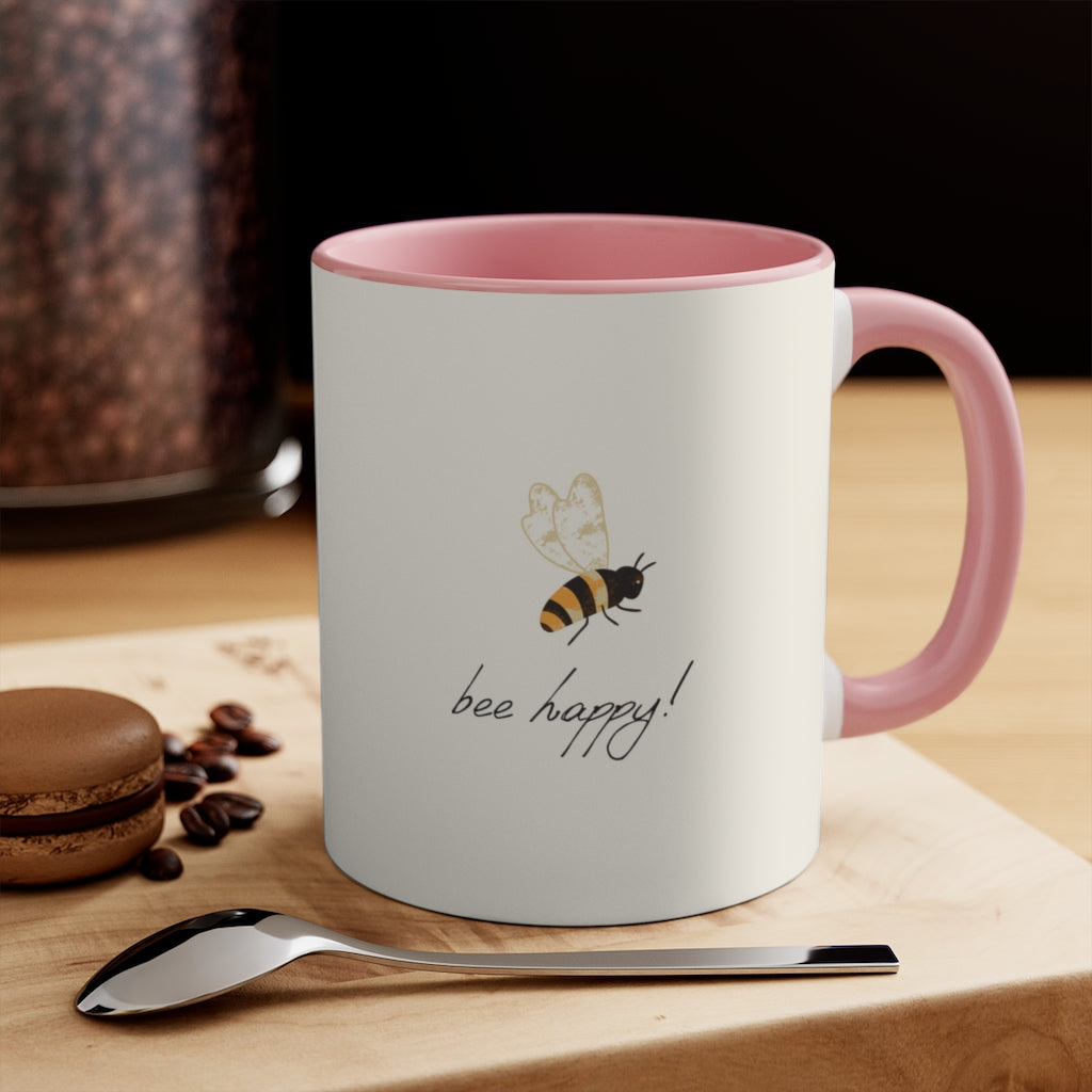 Bee Happy Accent Mug