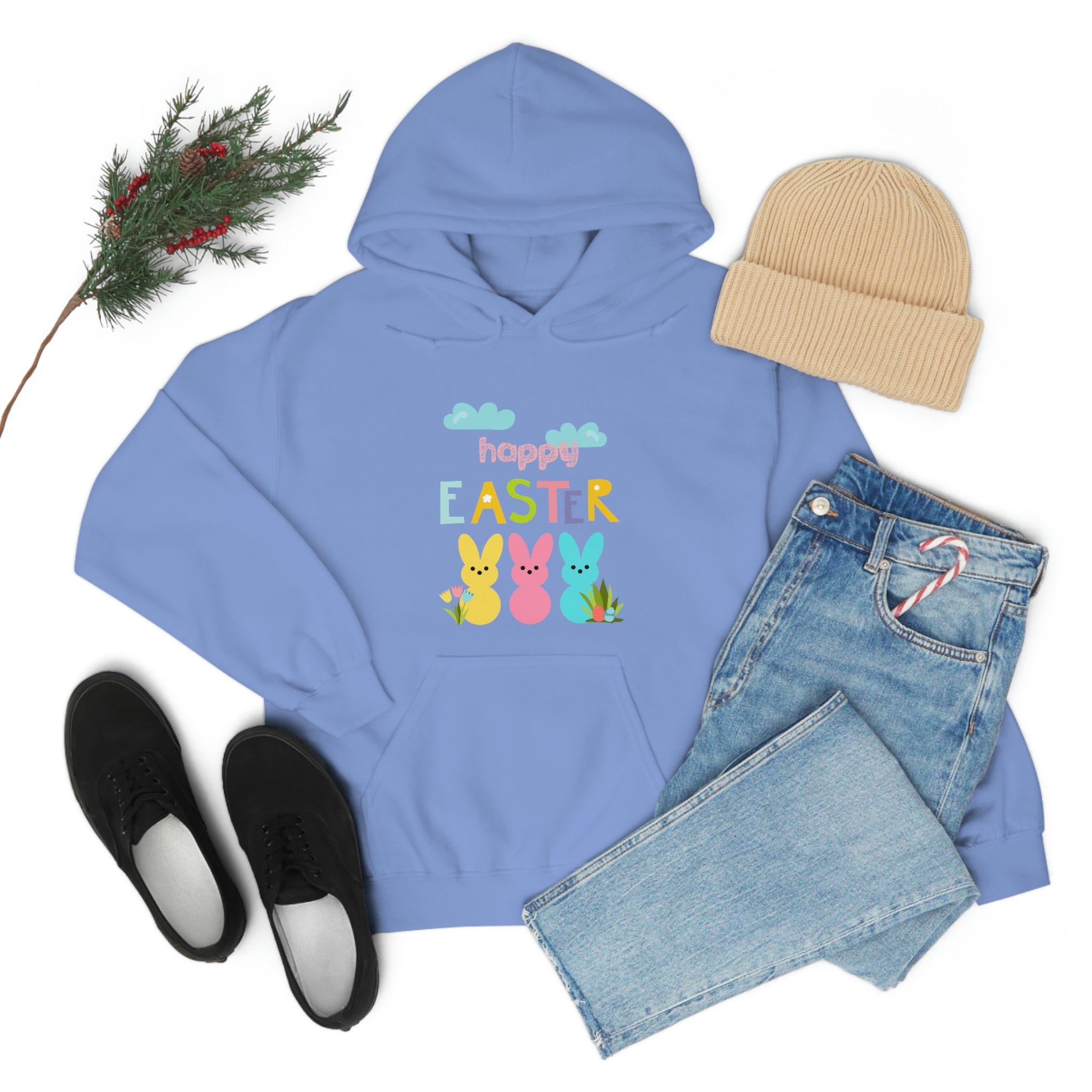 Happy Easter Bunny Unisex Heavy Blend™ Hooded Sweatshirt