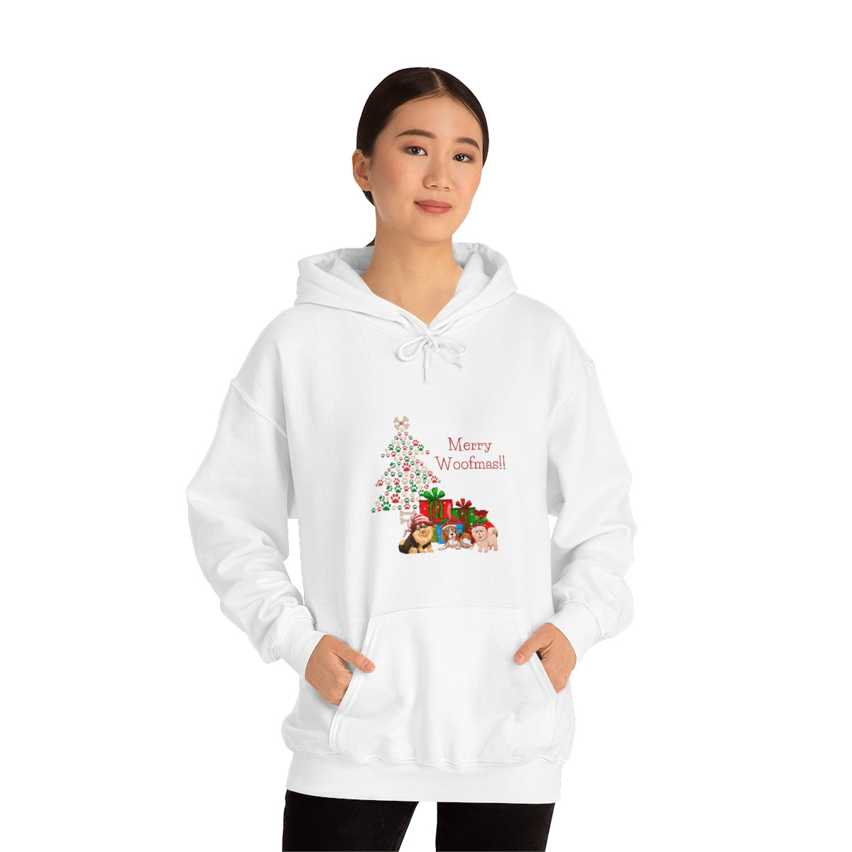 Merry Woolfmas Unisex Heavy Blend™ Hooded Sweatshirt