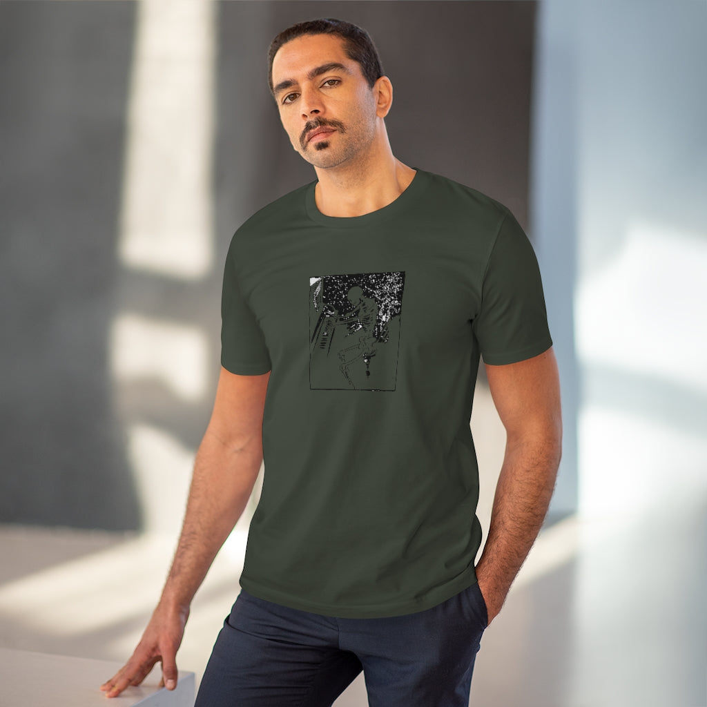 Skeleton Piano Player Organic Creator T-shirt - Unisex
