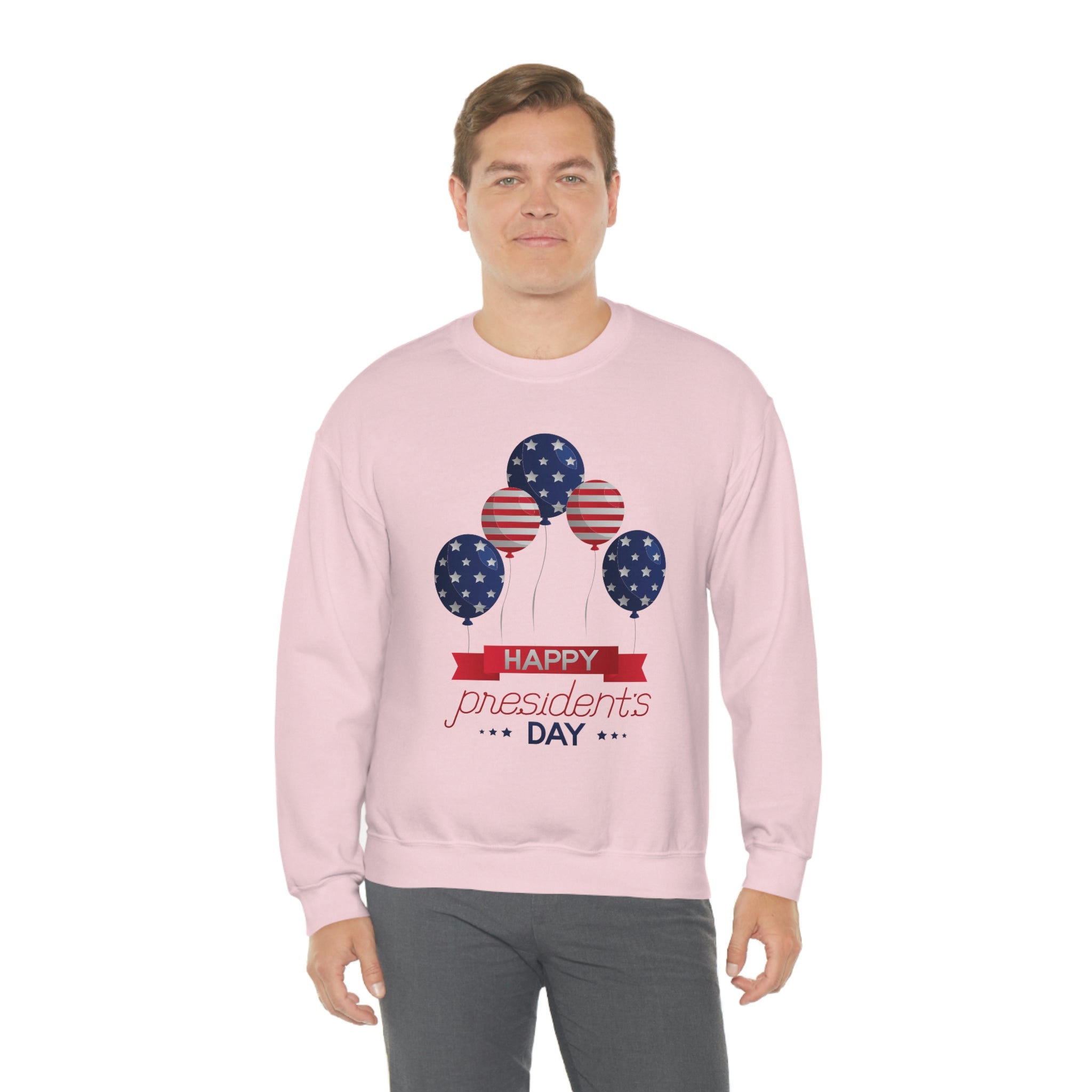 Happy President's Day Stars & Stripe Unisex Heavy Blend™ Crewneck Sweatshirt