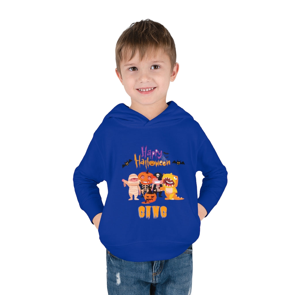 Happy Halloween Gang Toddler Pullover Fleece Hoodie