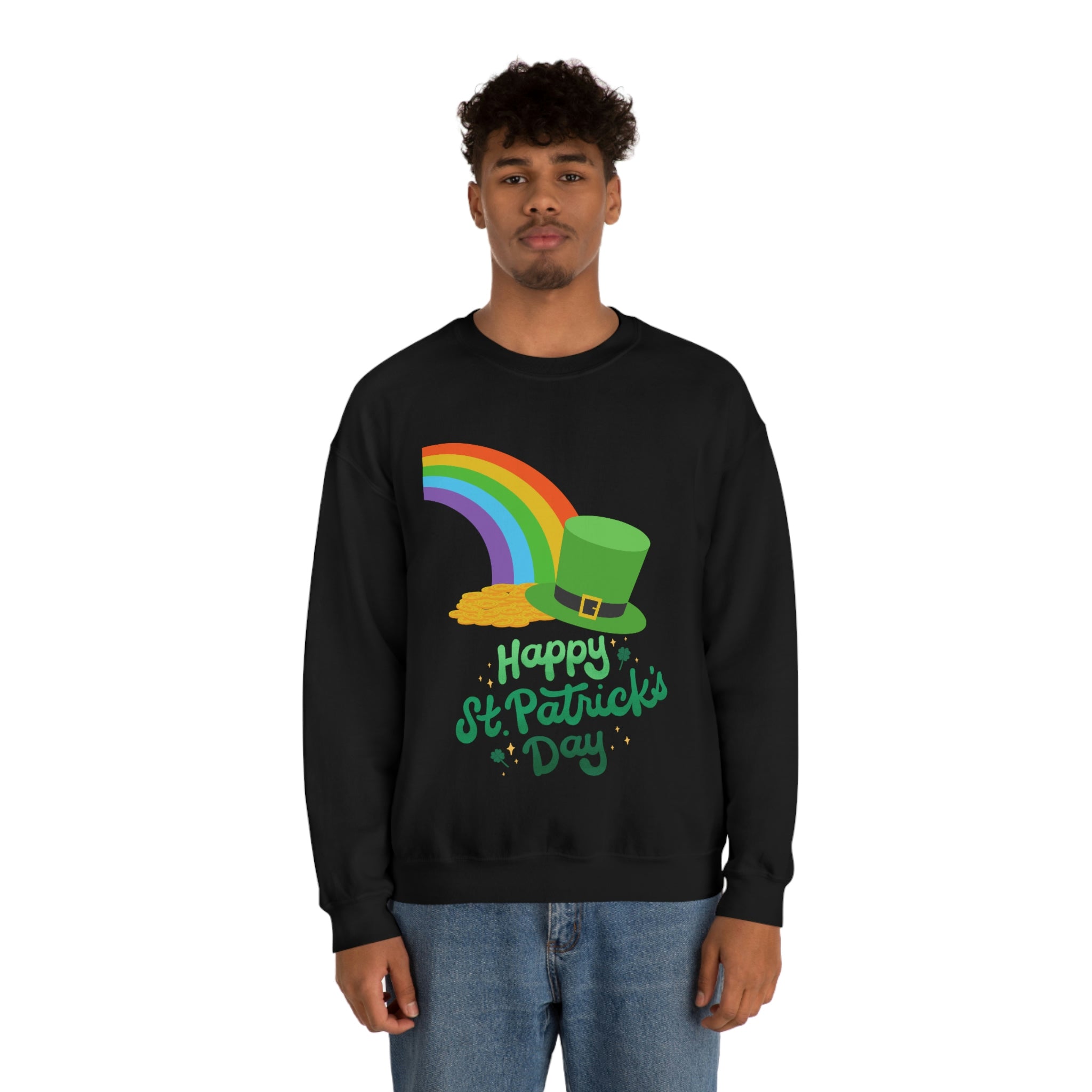 Happy Saint Patrick Day Unisex Heavy Blend™ Crewneck Sweatshirt