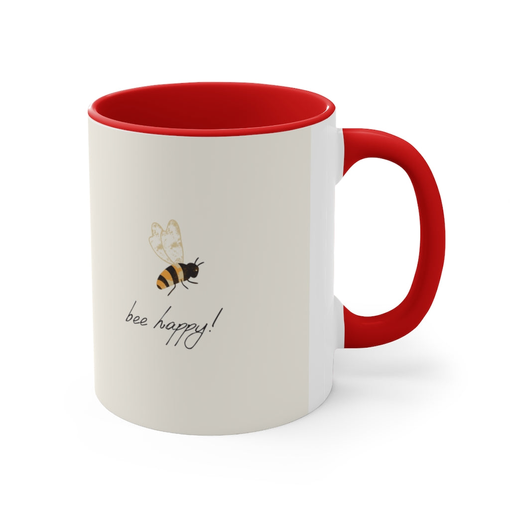 Bee Time Accent Coffee Mug, 11oz