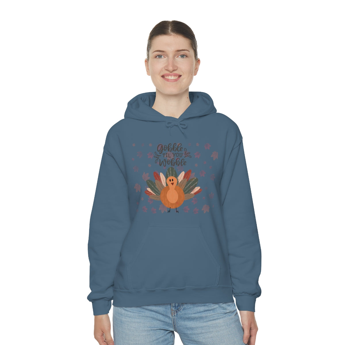 Gobble Til You Wobble Unisex Heavy Blend™ Hooded Sweatshirt