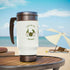 The Luck Of The Gnomies! Stainless Steel Travel Mug with Handle, 14oz