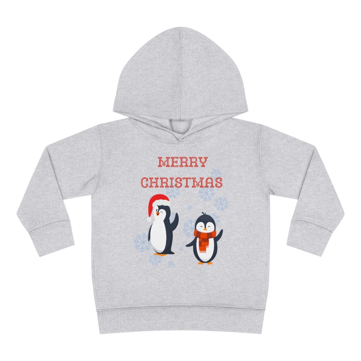 Penguins Merry Christmas Toddler Pullover Fleece Hoodie