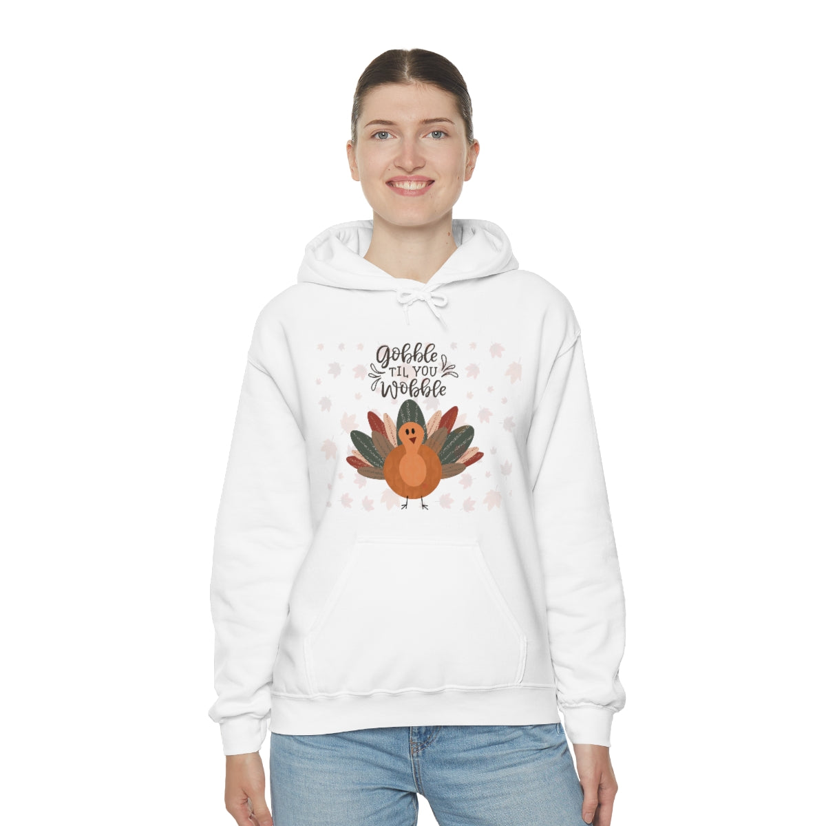 Gobble Til You Wobble Unisex Heavy Blend™ Hooded Sweatshirt