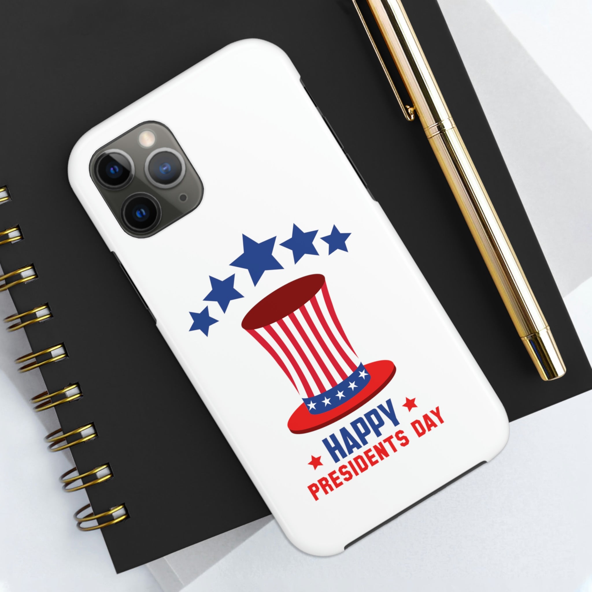 Happy President's Day Hat Tough Phone Cases, Case-Mate