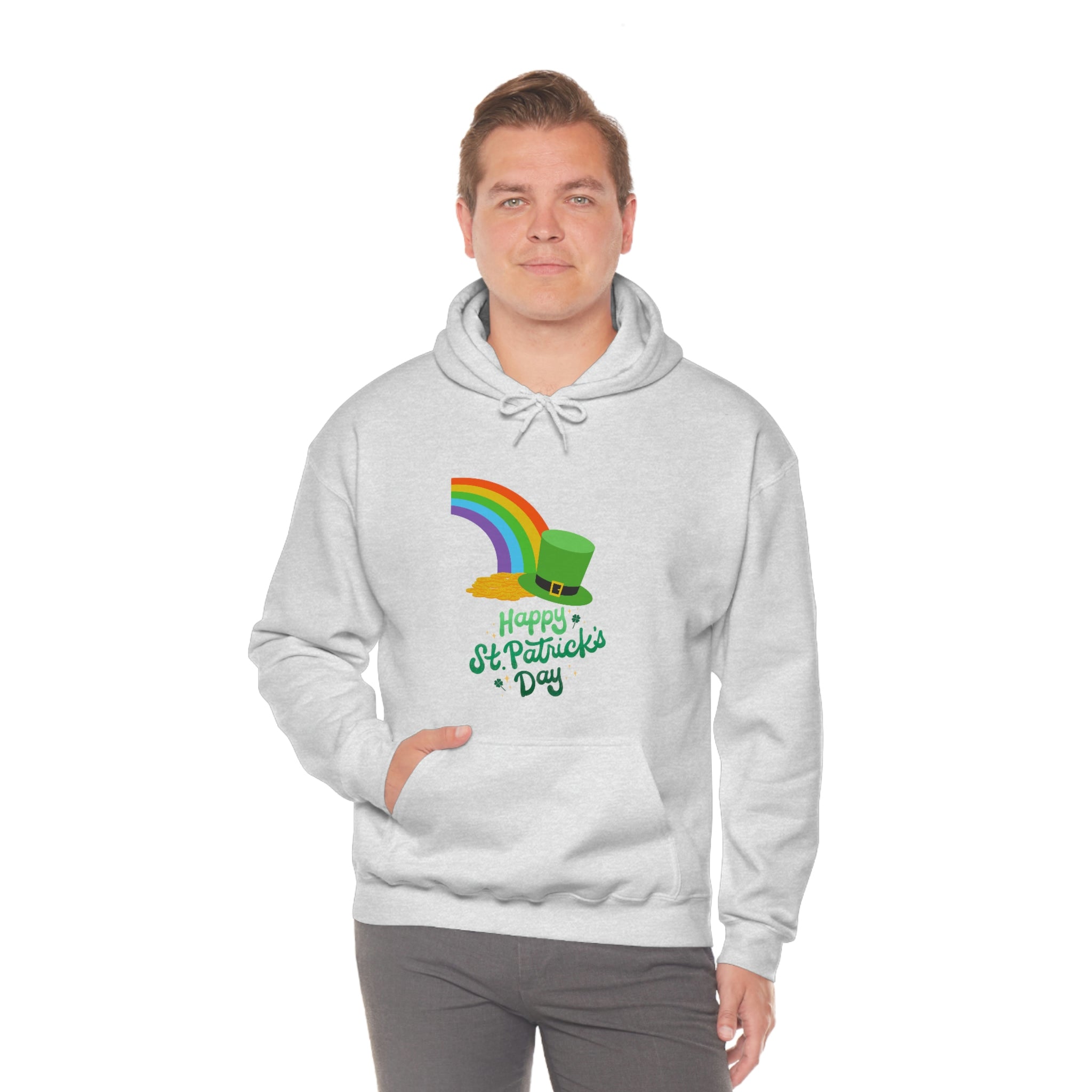 Happy Saint Patrick Day Unisex Heavy Blend™ Hooded Sweatshirt