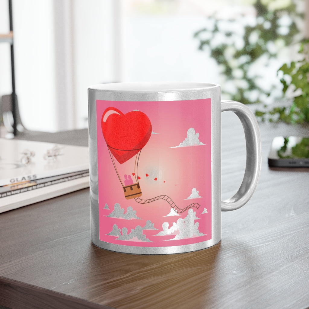 Happy Valentine's Day Metallic Mug (Silver\Gold)