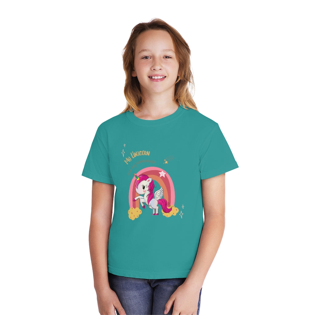 My Unicorn Ate My Homework Youth Midweight Tee