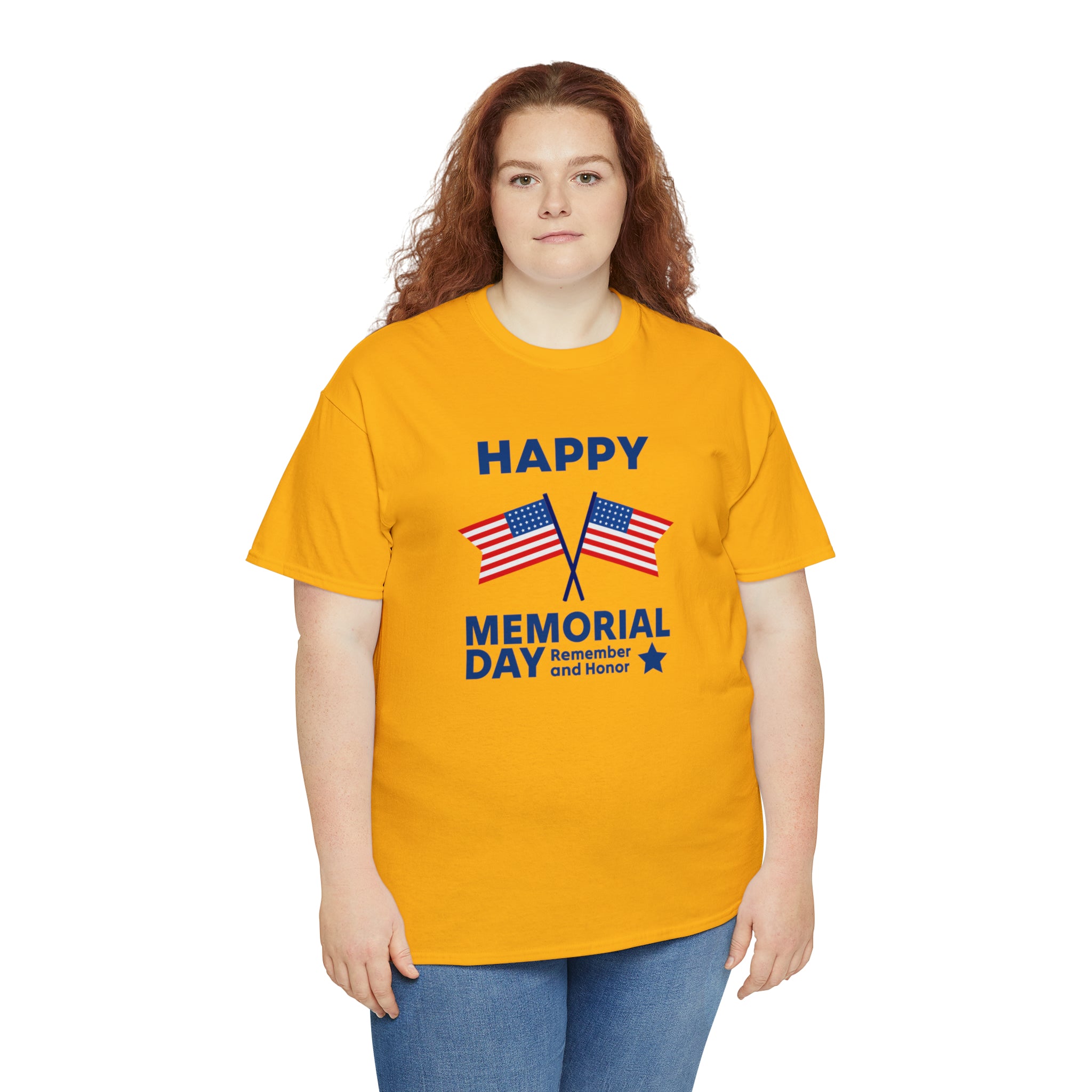 Happy Memorial Day Unisex Heavy Cotton Tee