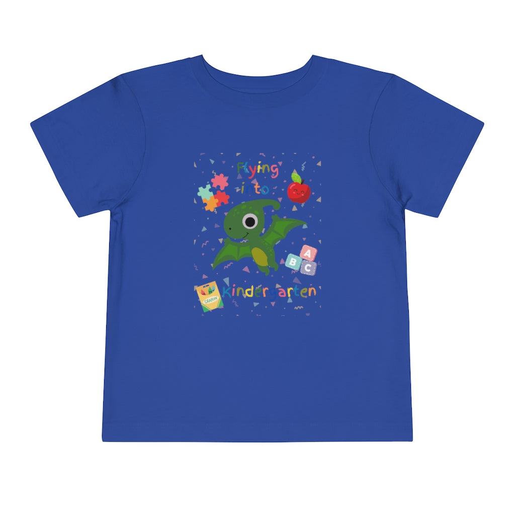 Flying Into Kindergarten Toddler Short Sleeve Tee